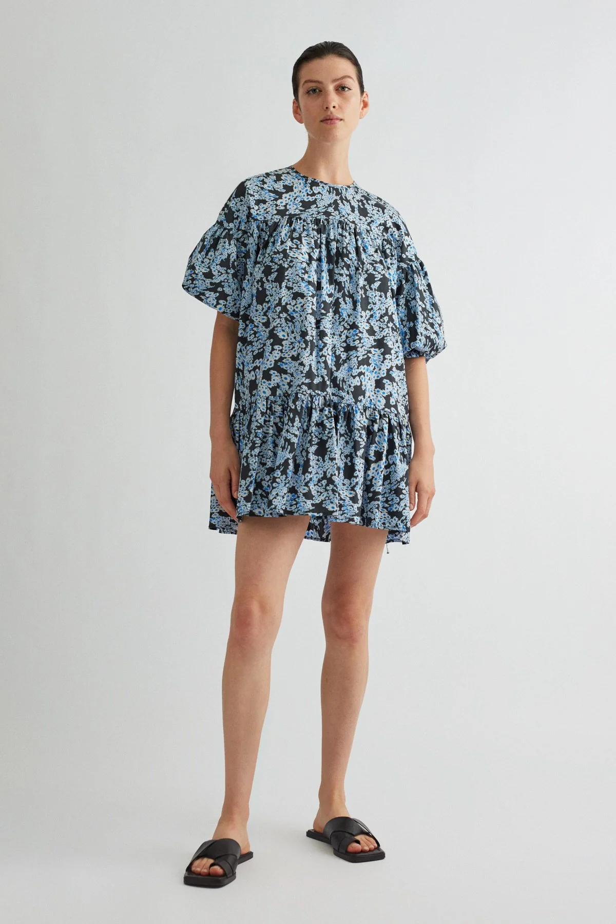 Anjelica Print Mini Dress - Image 4