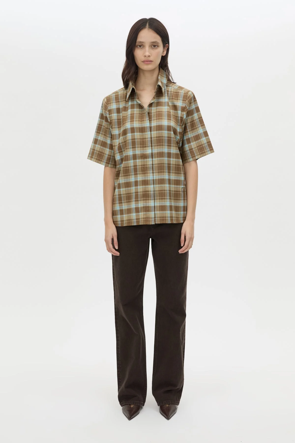 Arian Short Sleeve Check Shirt - Image 4