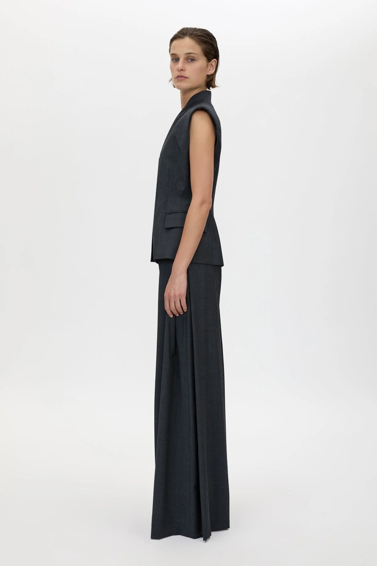 Ascent Wide Leg Side Pleat Pant - Image 4