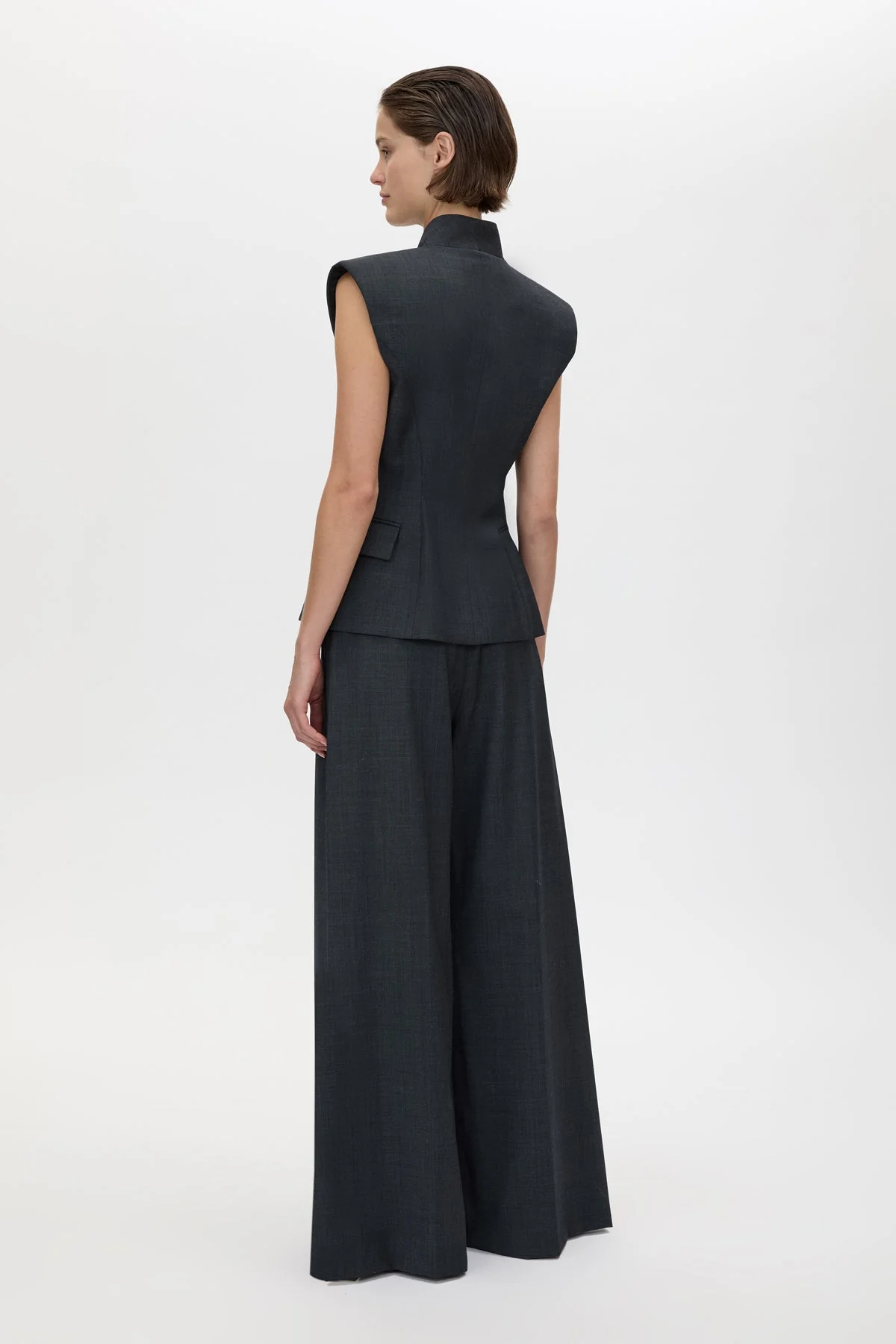 Ascent Wide Leg Side Pleat Pant - Image 5