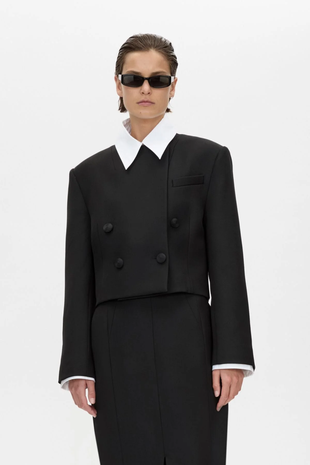 Caius Relaxed Cropped Blazer - Image 2