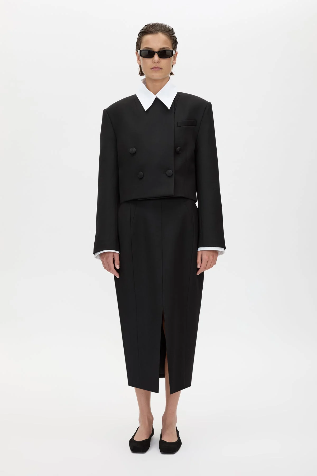 Caius Relaxed Cropped Blazer - Image 4