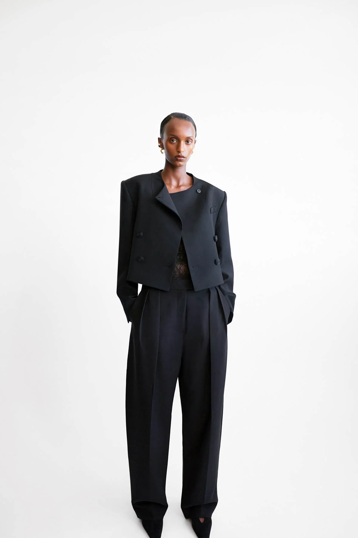 Caius Relaxed Cropped Blazer - Image 8