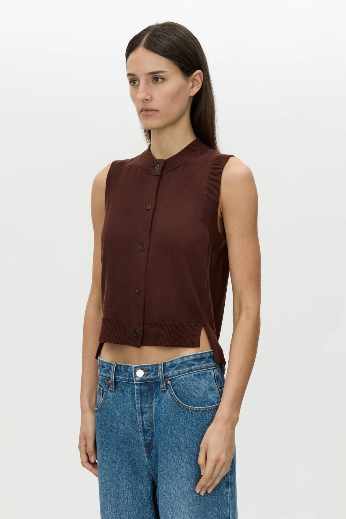 Cardinal Sleeveless Cardigan - Image 2