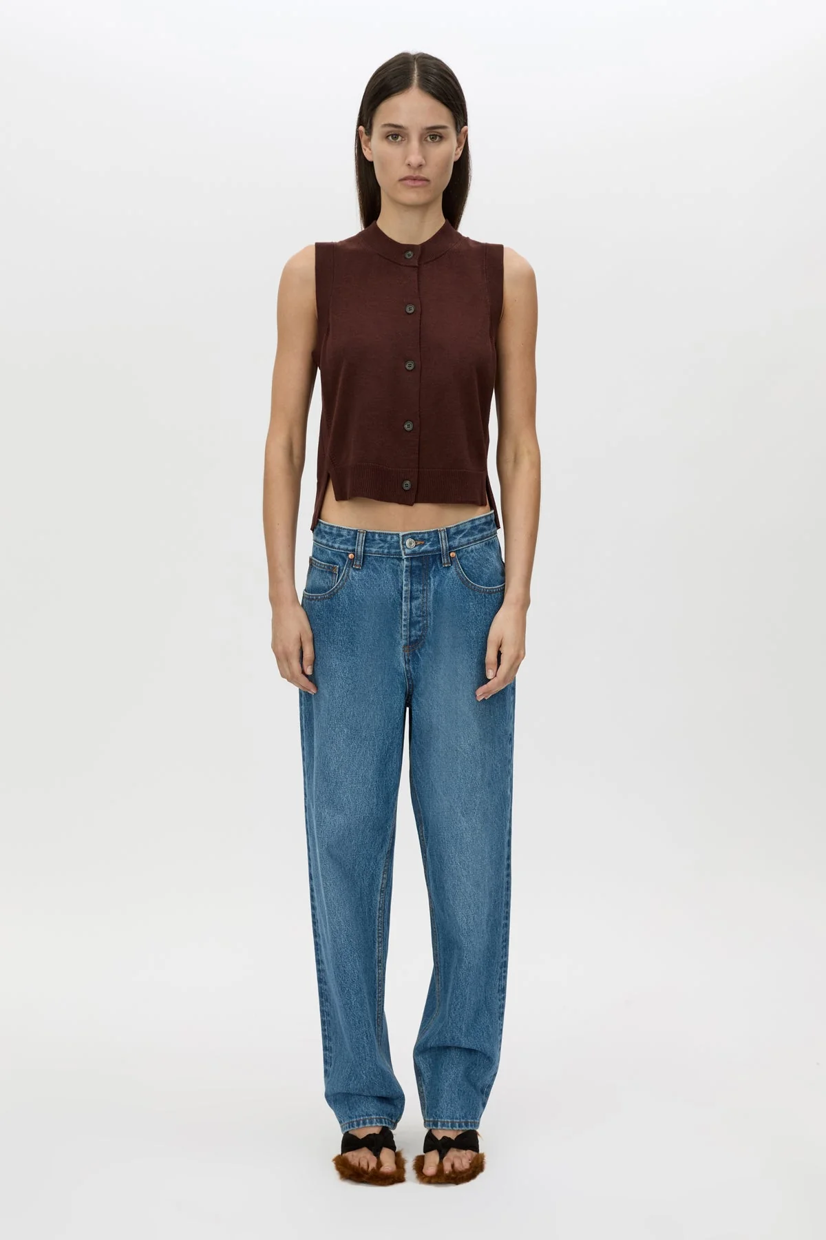 Cardinal Sleeveless Cardigan - Image 4