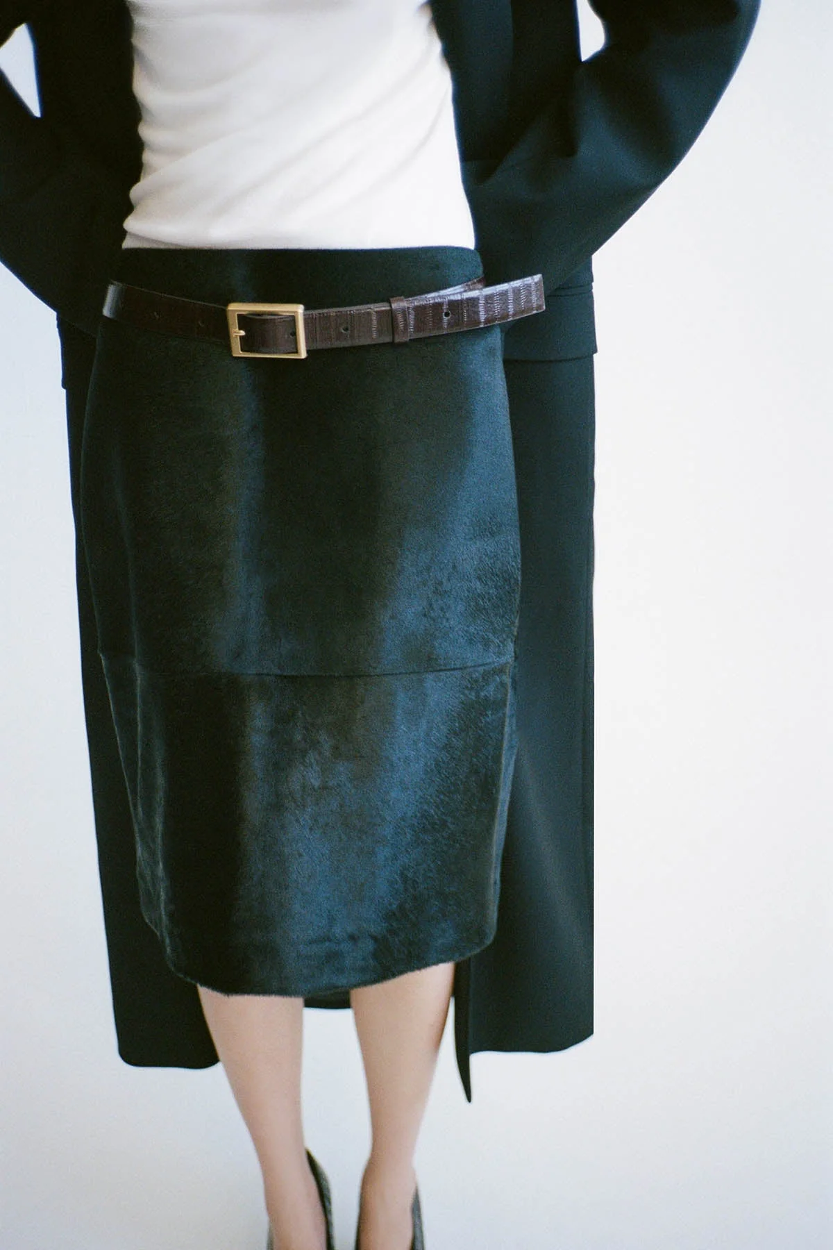 Contour Leather Skirt - Image 3