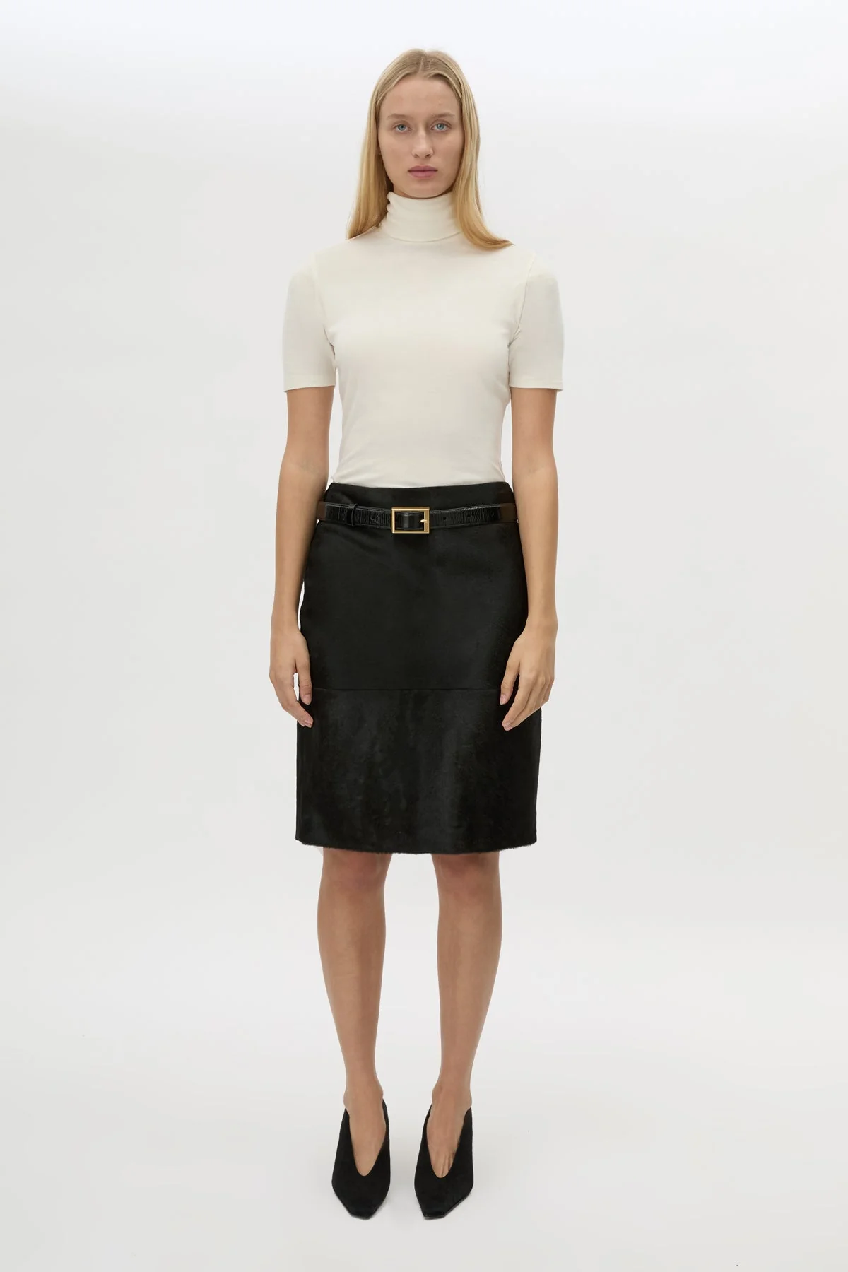 Contour Leather Skirt - Image 5