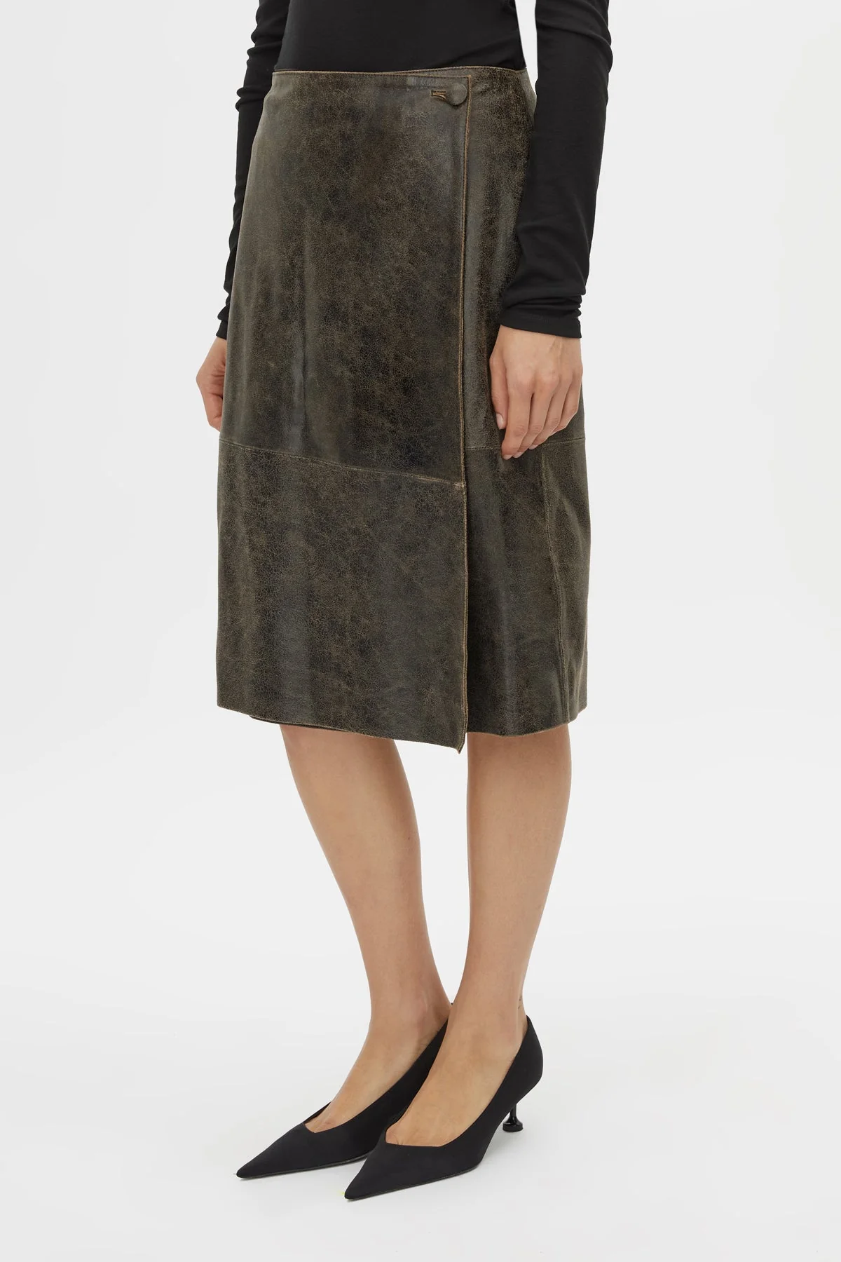 Dawn Leather Skirt - Image 2