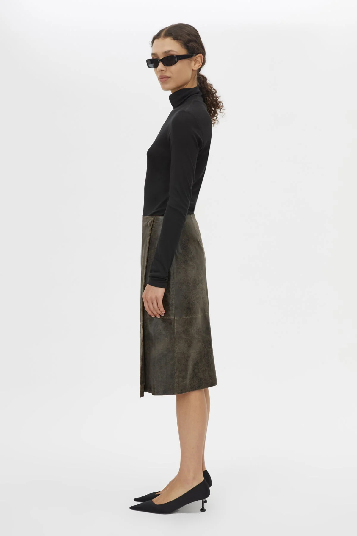 Dawn Leather Skirt - Image 6