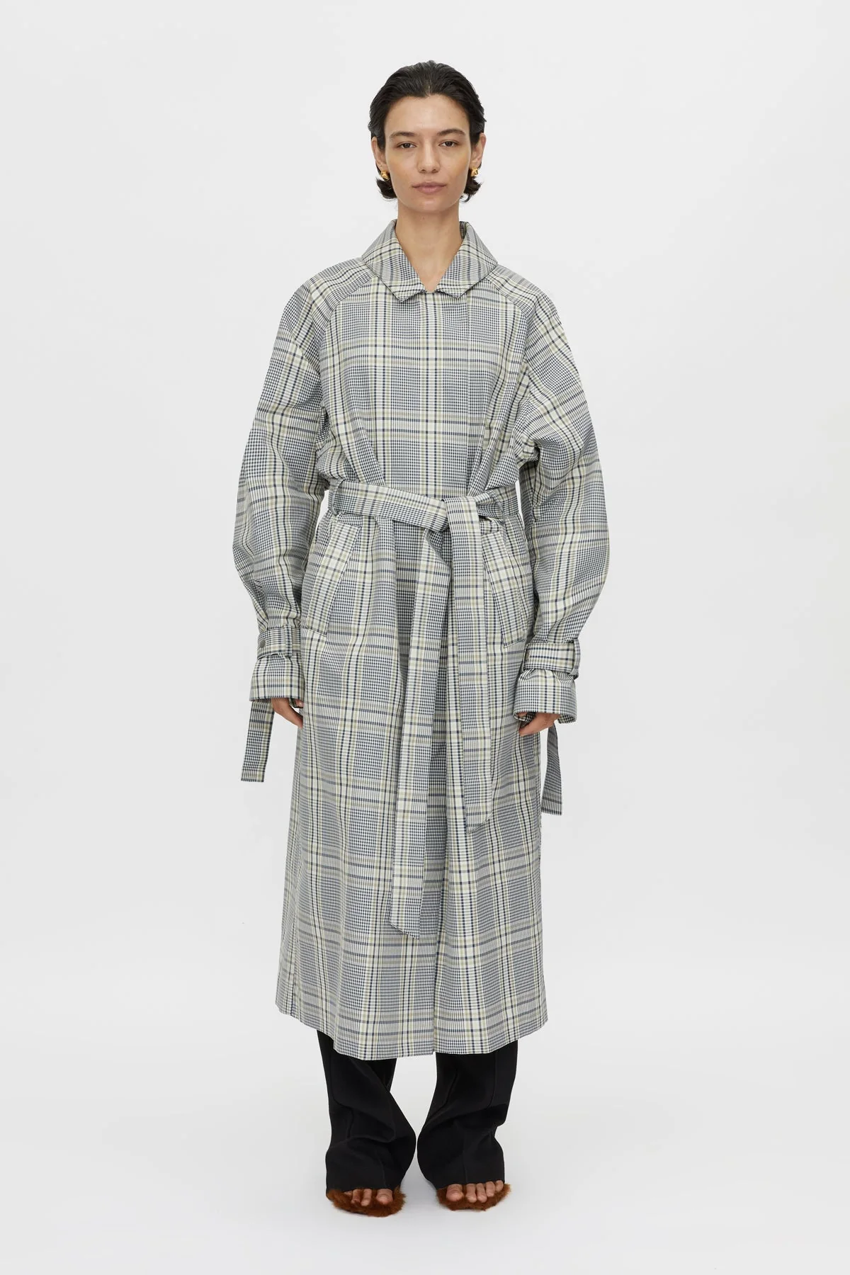 Delta Plaid Trench - Image 3