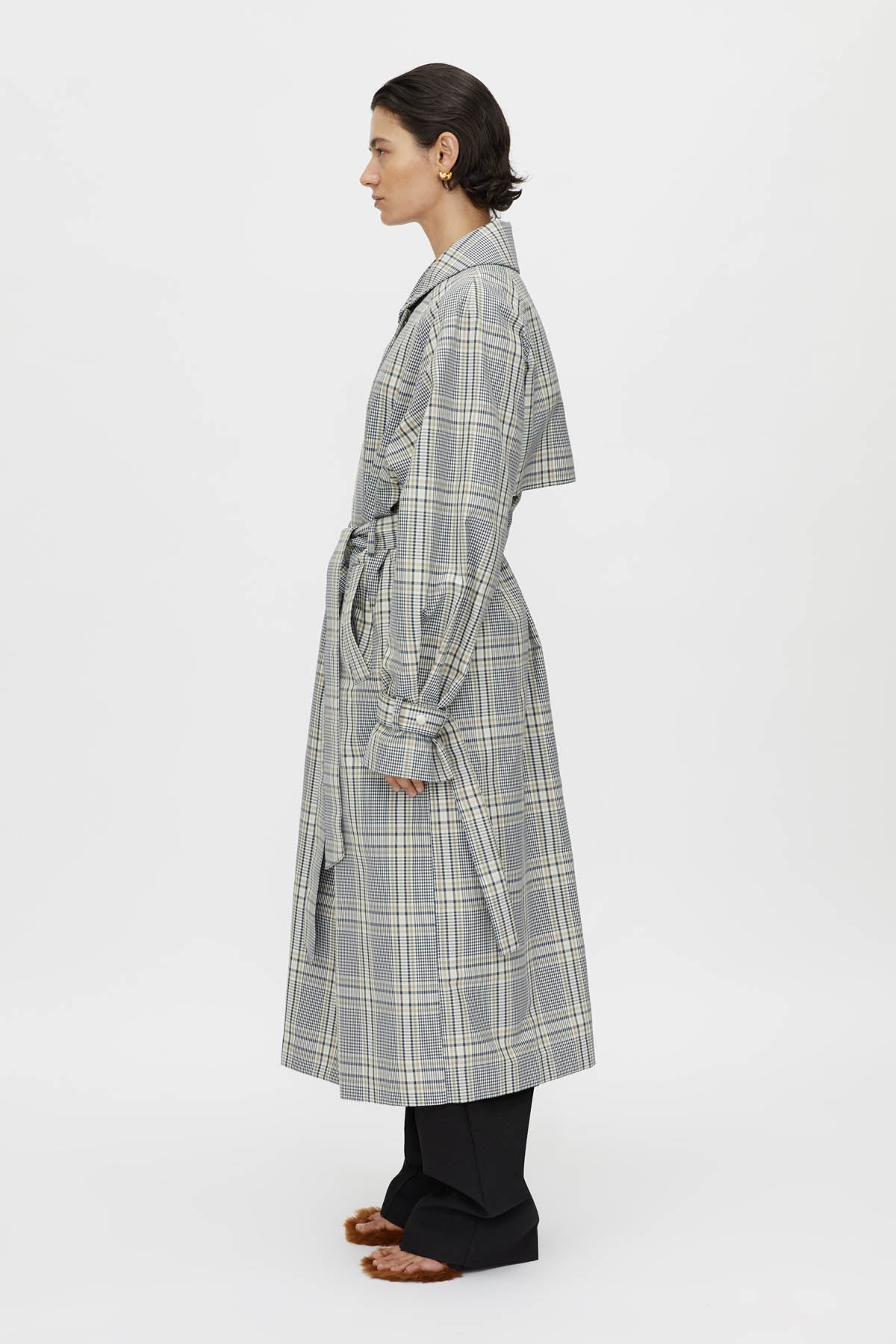 Delta Plaid Trench - Image 5