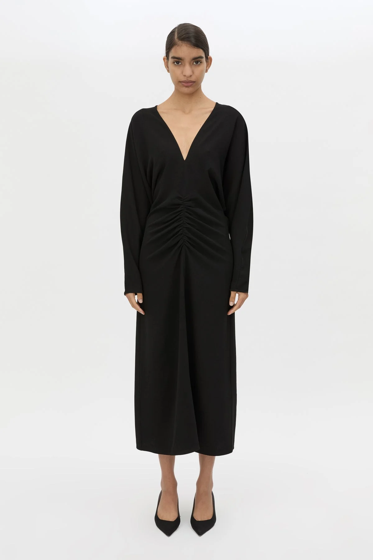 Dune Draped Waist Midi Dress - Image 3
