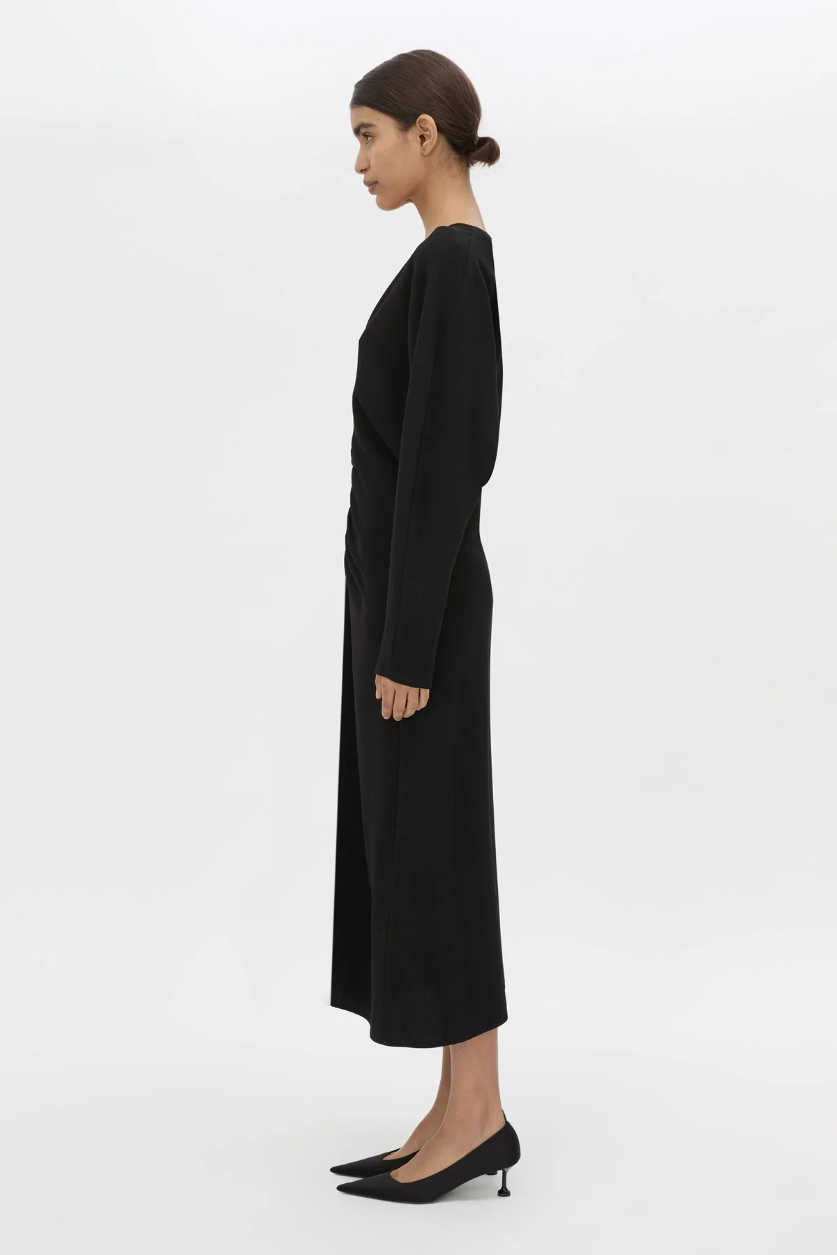 Dune Draped Waist Midi Dress - Image 4