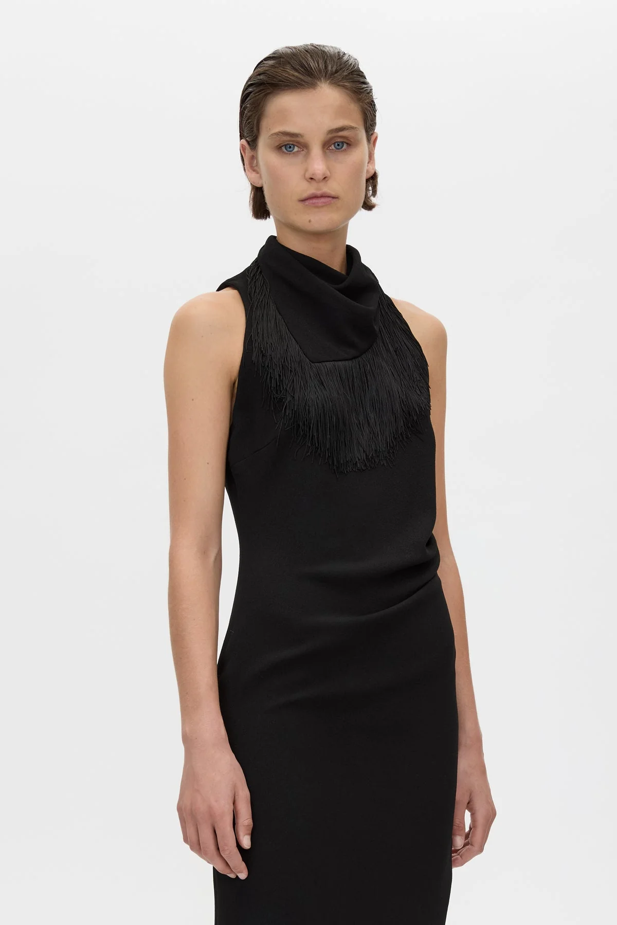 Dune Fringe Detail Midi Dress - Image 2