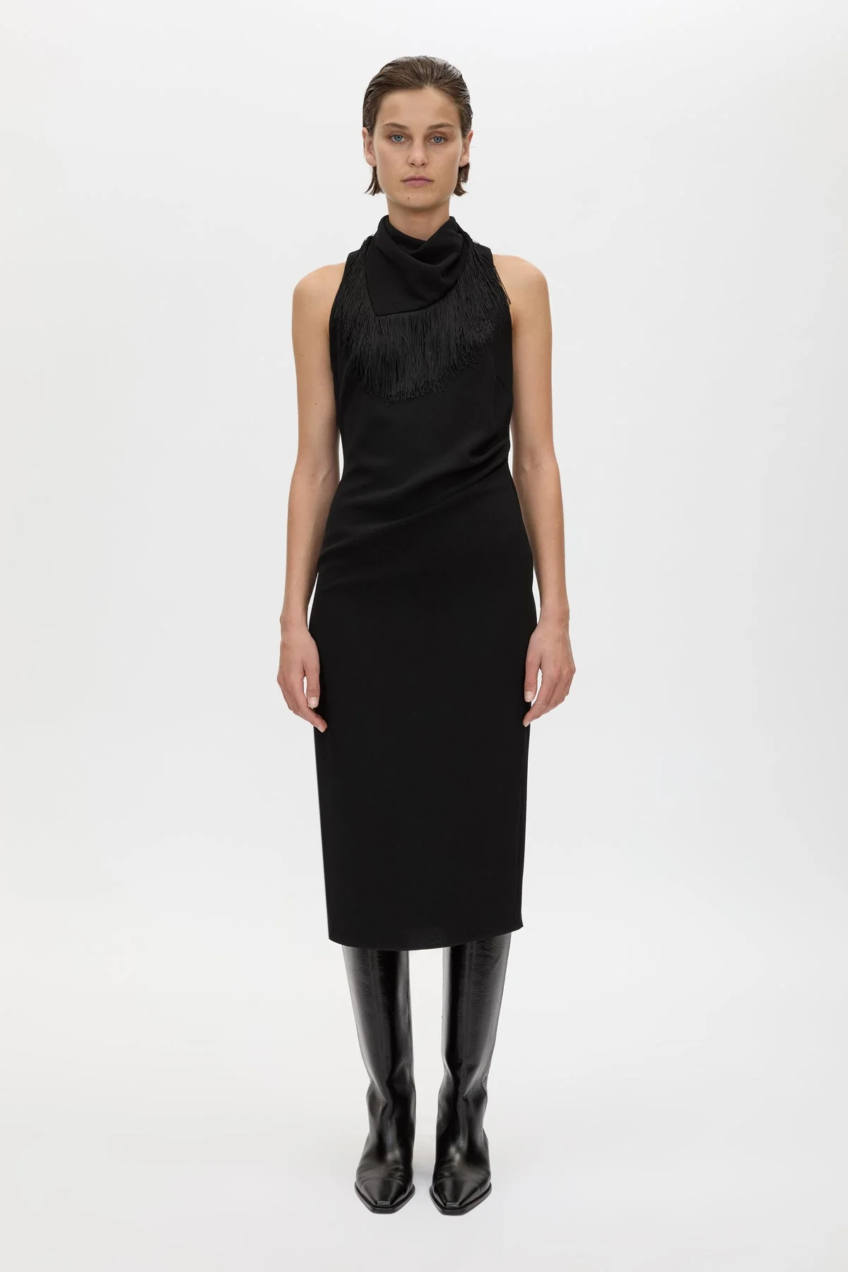 Dune Fringe Detail Midi Dress - Image 3