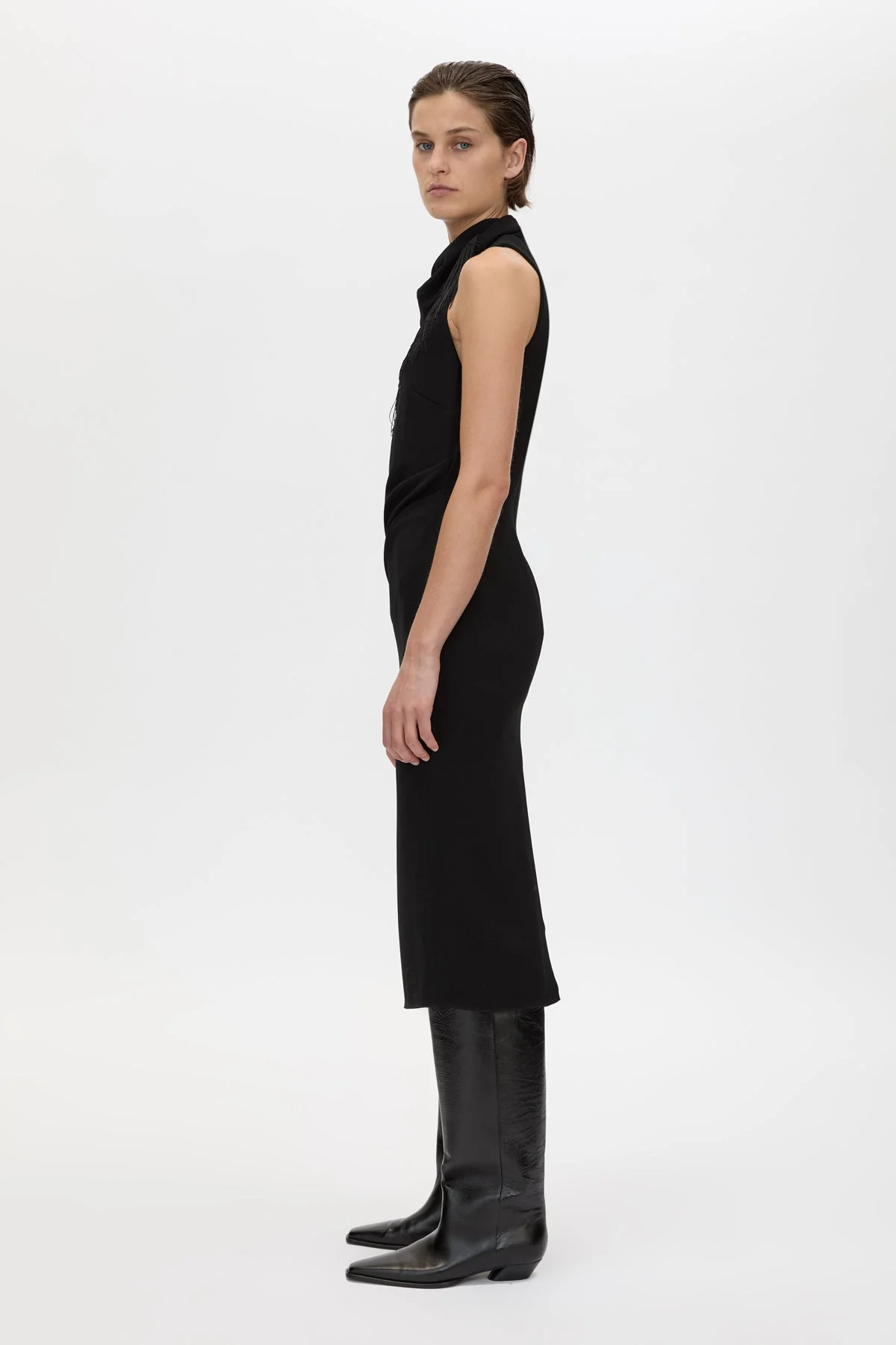 Dune Fringe Detail Midi Dress - Image 4