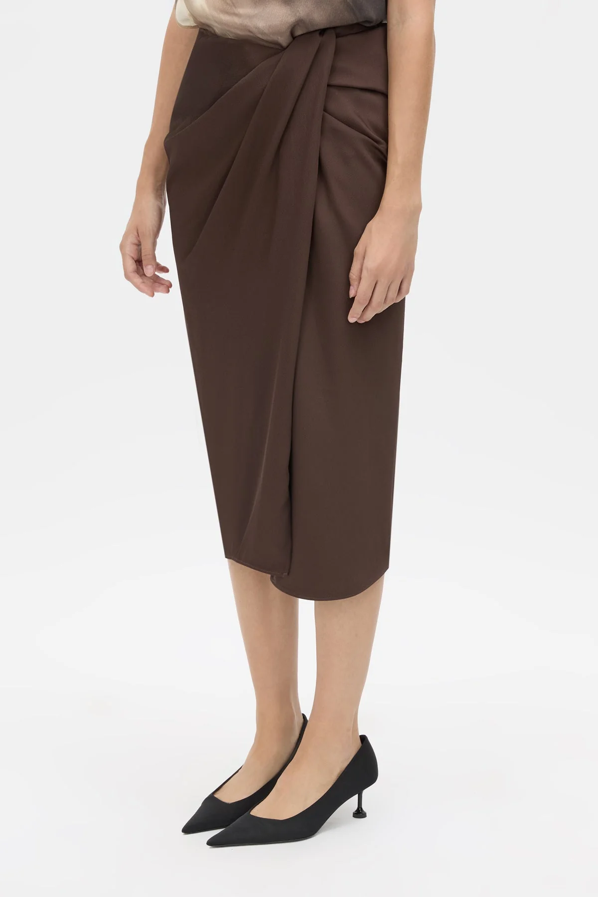 Elowyn Wrap Midi Skirt - Image 2
