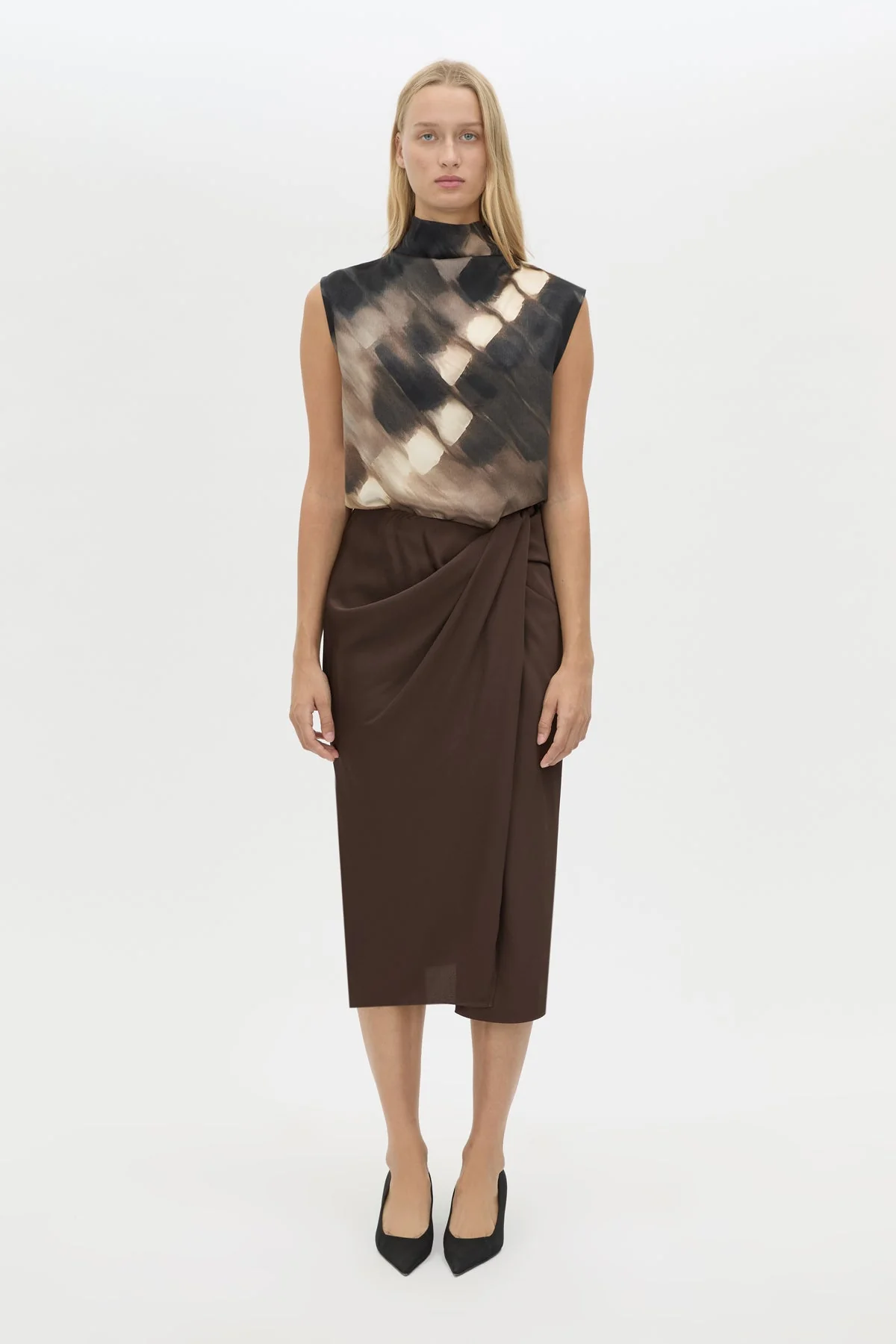 Elowyn Wrap Midi Skirt - Image 3