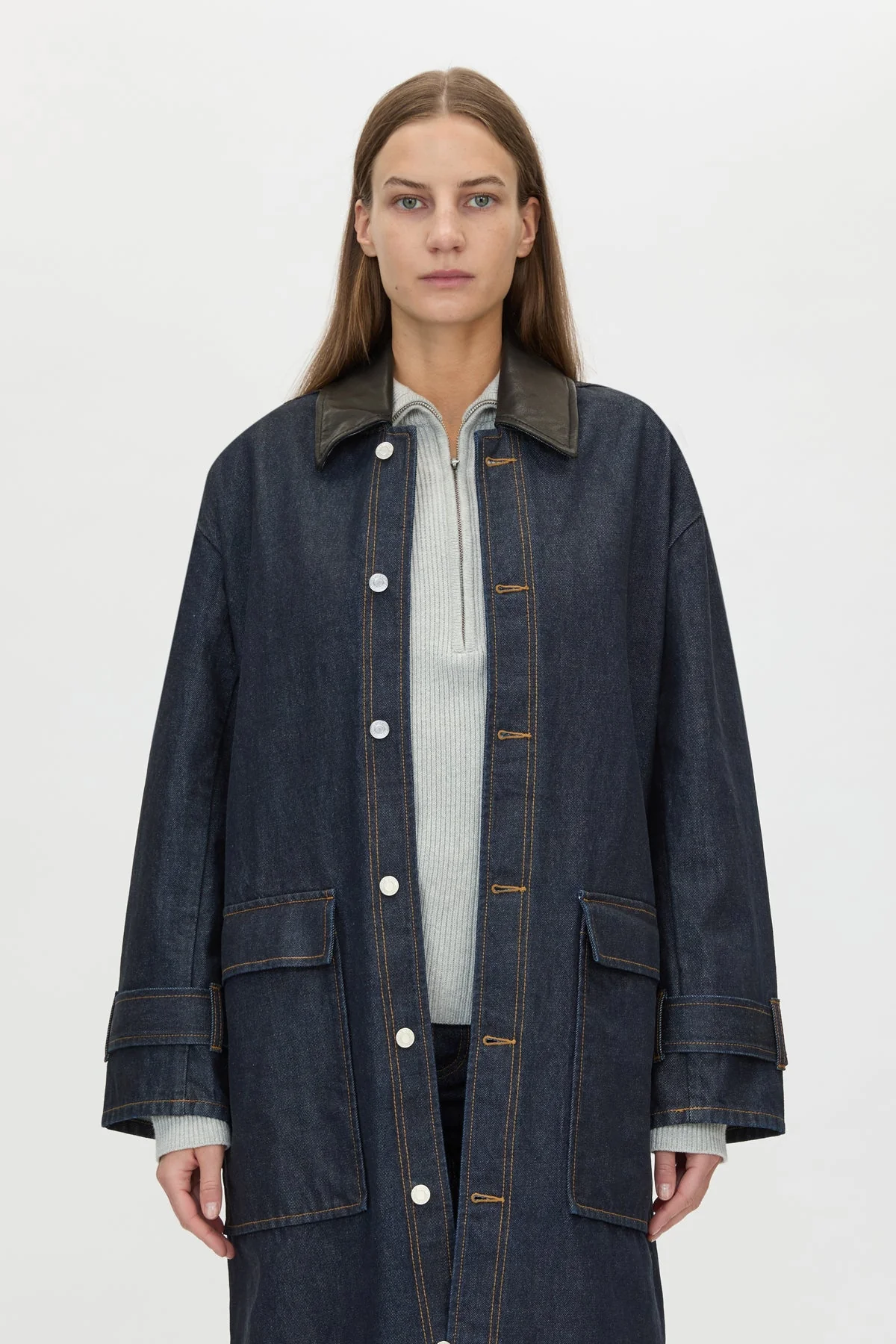 Enzo Denim Coat - Image 2
