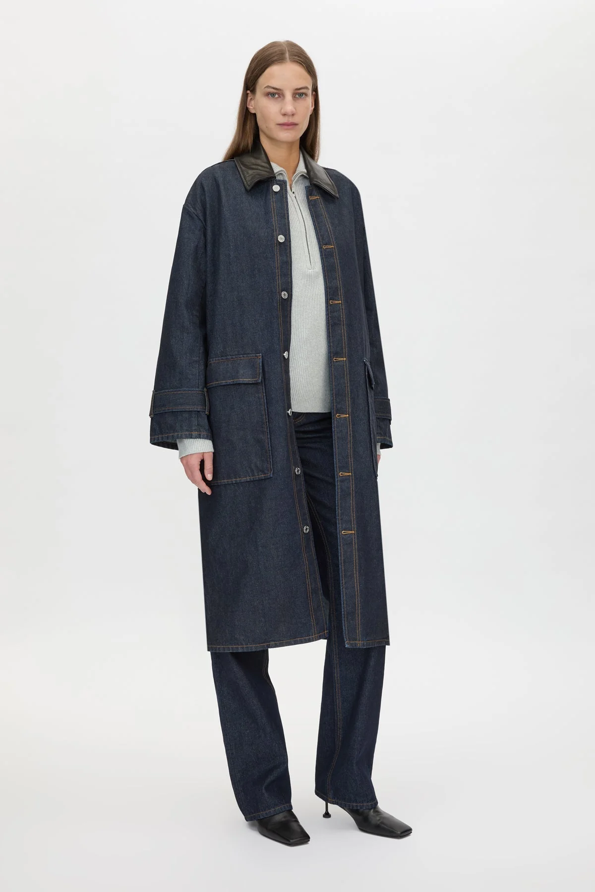 Enzo Denim Coat - Image 4