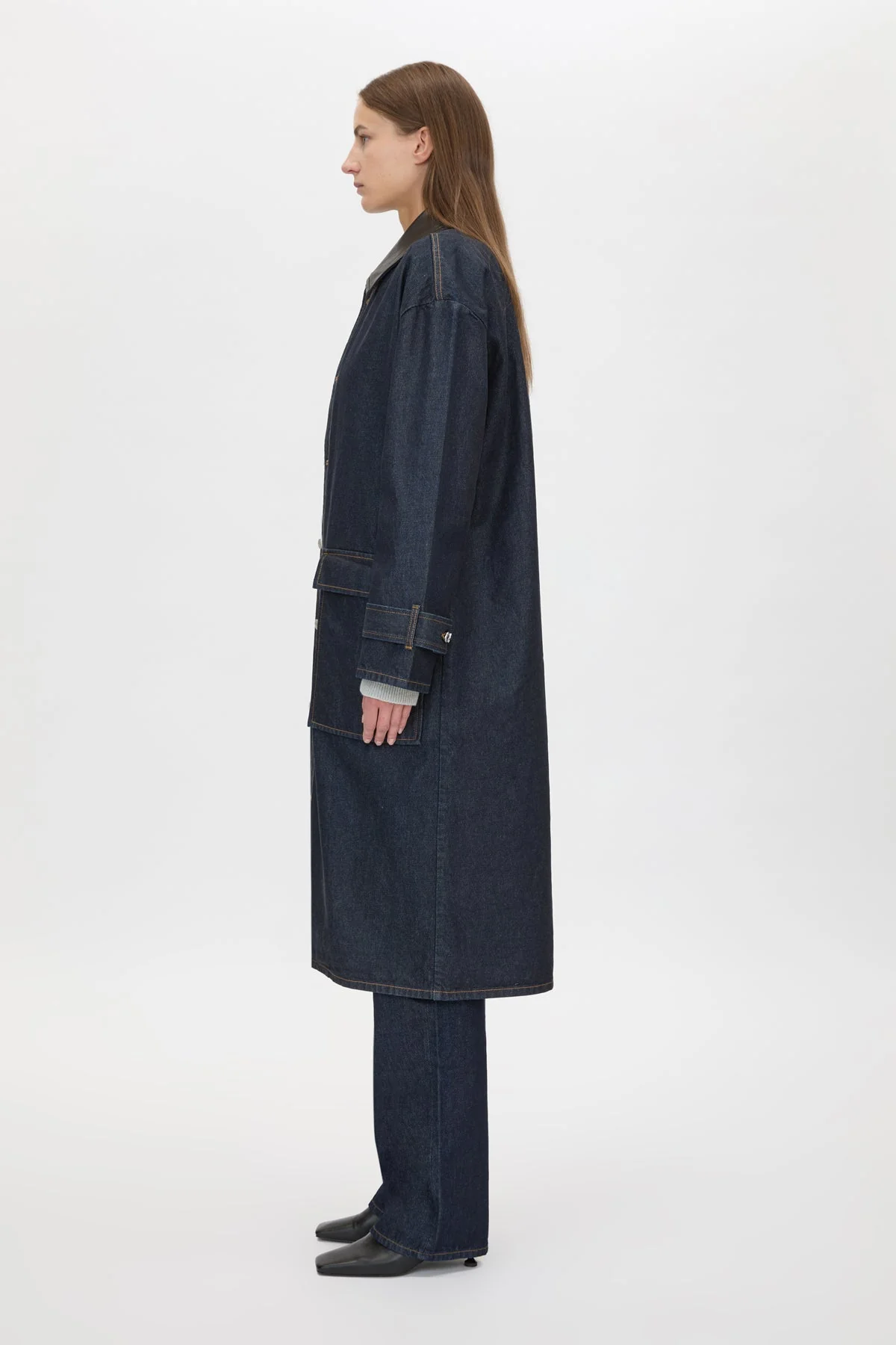 Enzo Denim Coat - Image 5