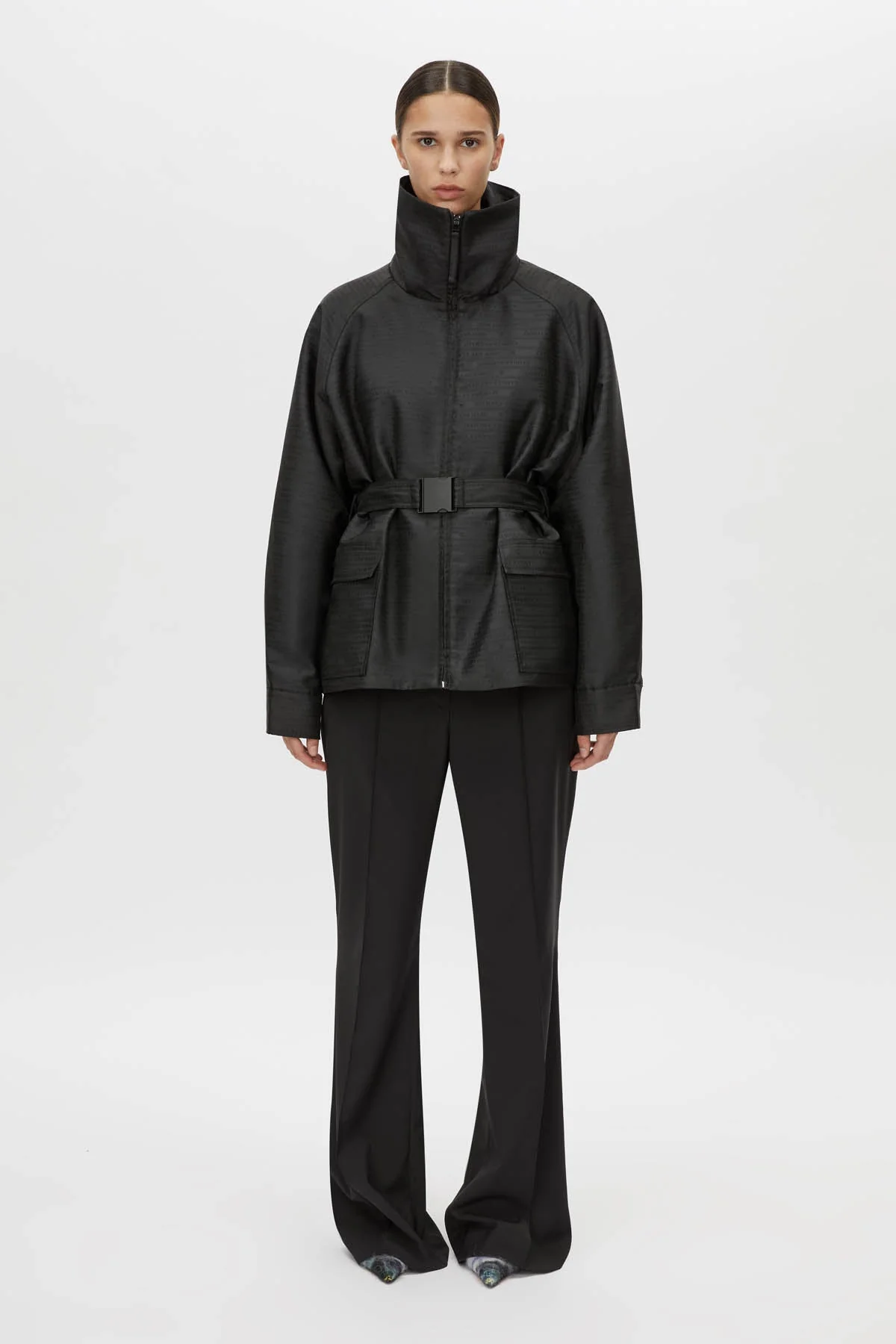 Escher Logo Jacquard Puffer Jacket - Image 4