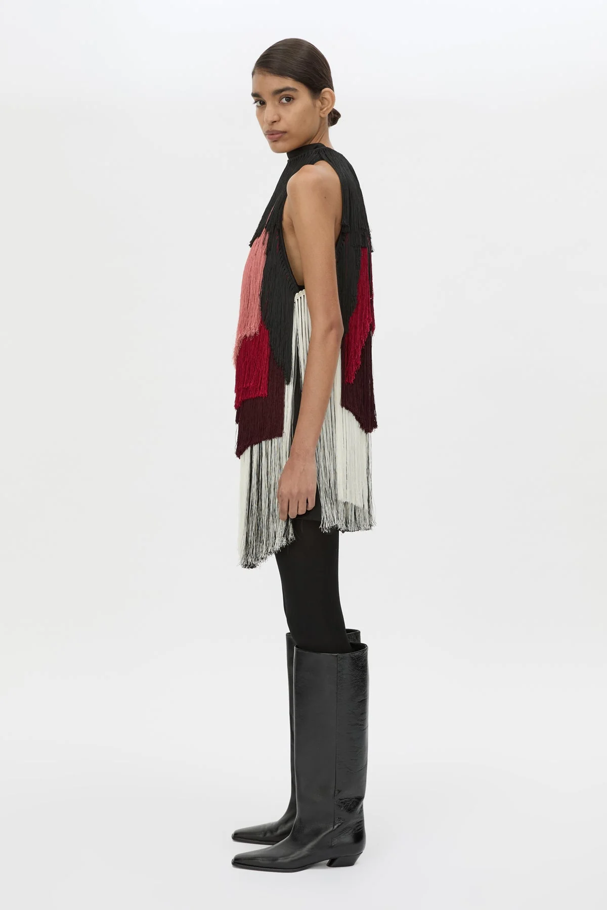 Evara Fringe Mini Dress - Image 6
