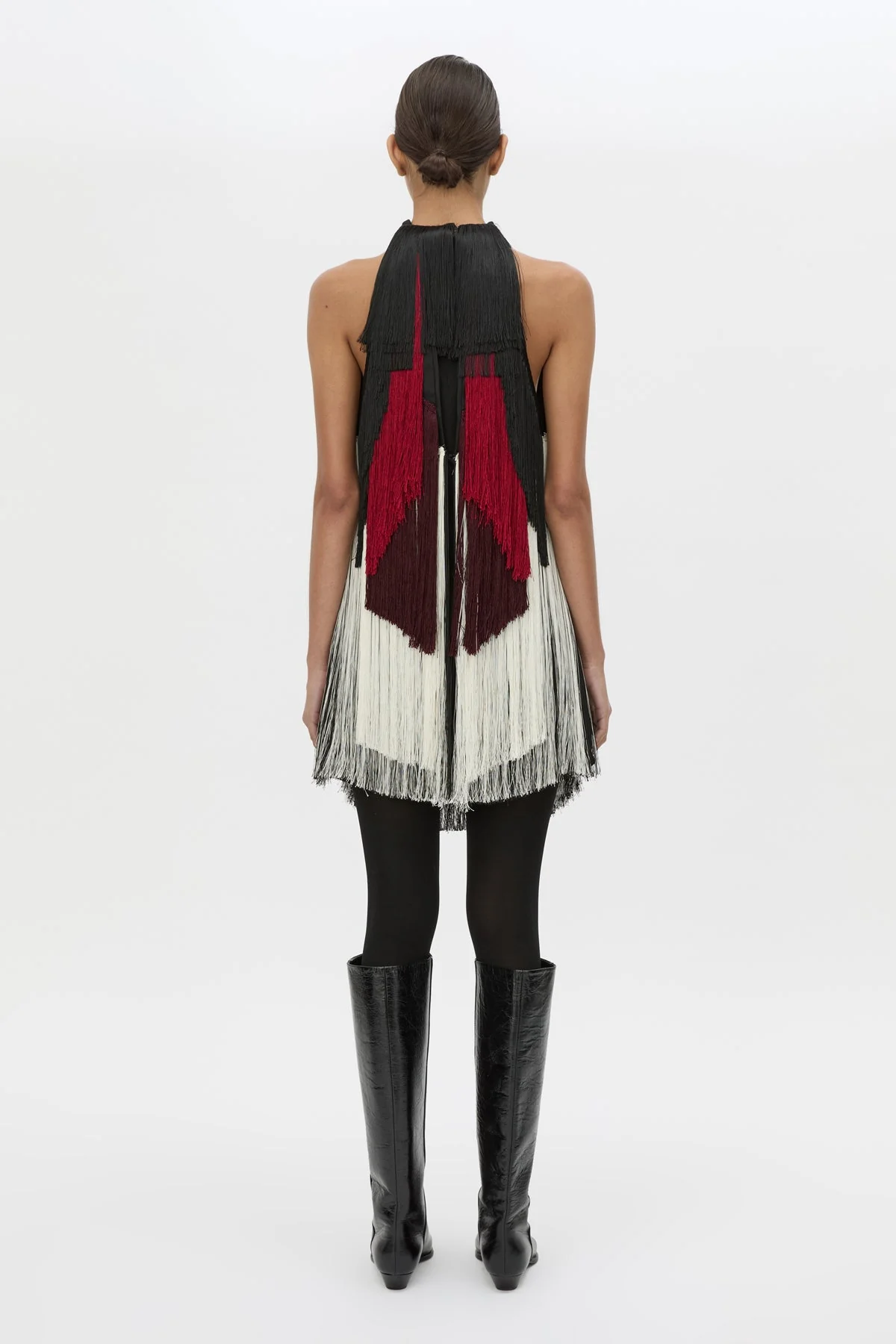 Evara Fringe Mini Dress - Image 7