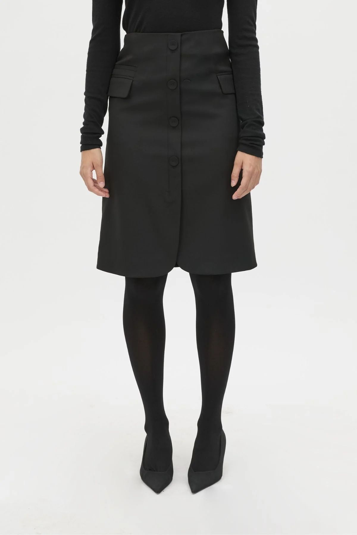 Floret Tailored Midi Skirt - Image 2