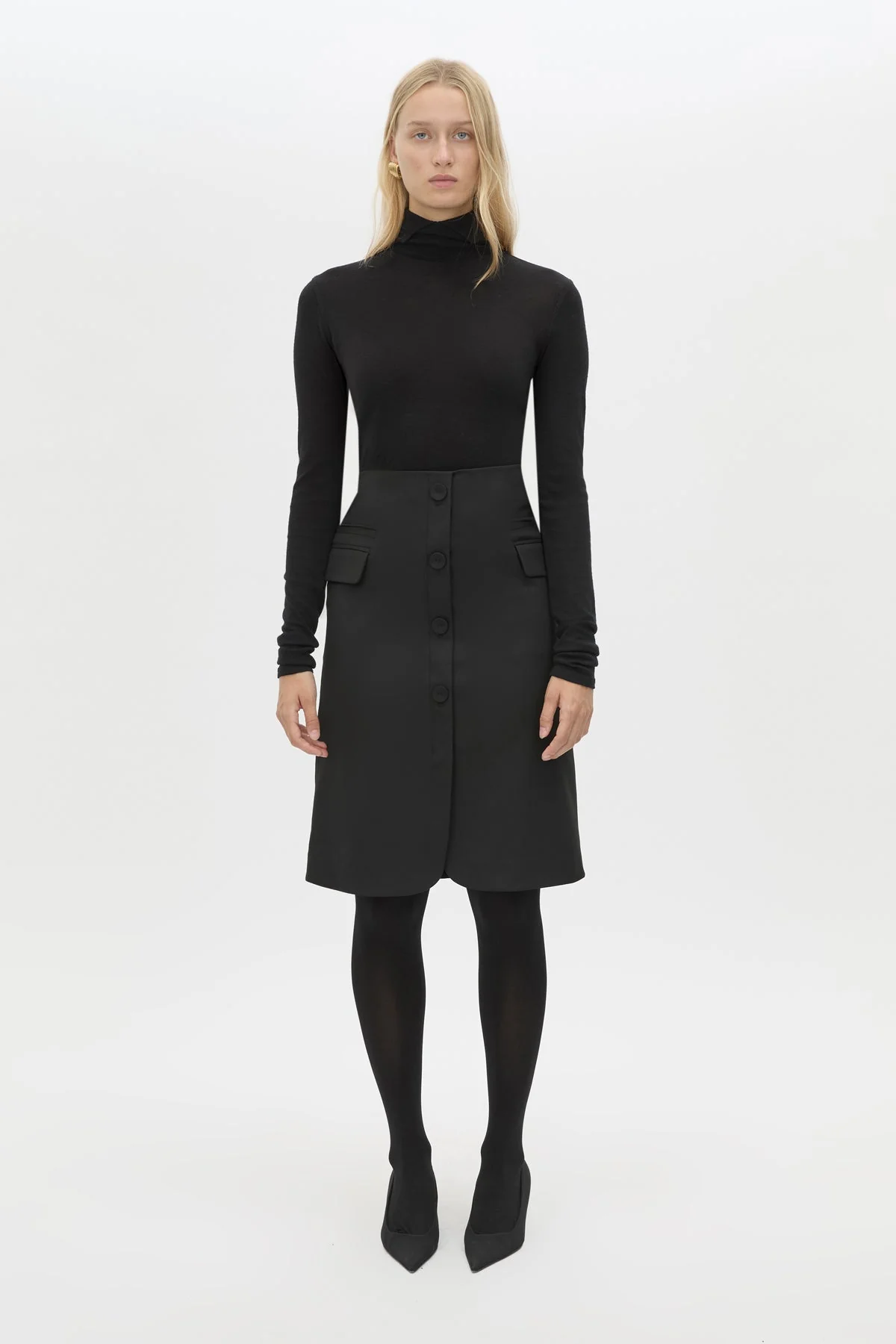 Floret Tailored Midi Skirt - Image 3