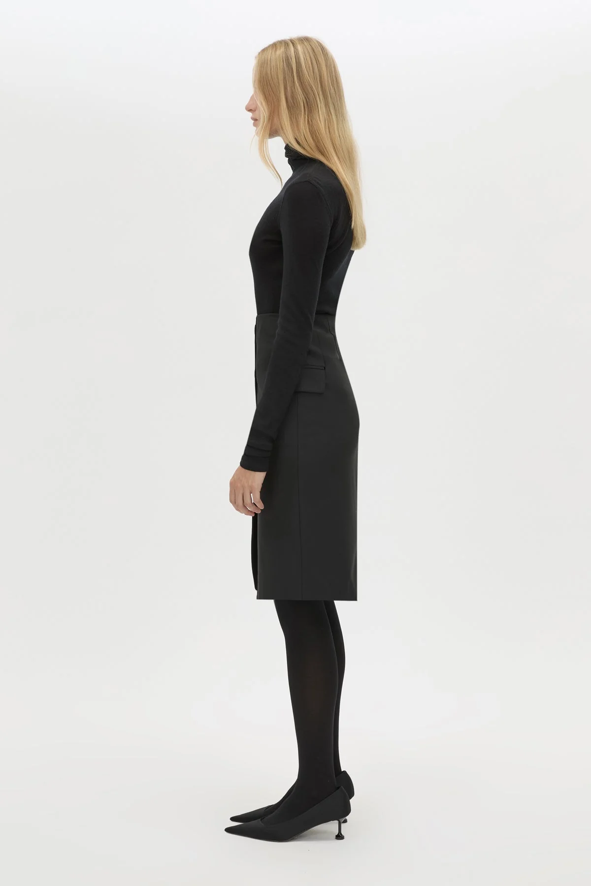 Floret Tailored Midi Skirt - Image 4