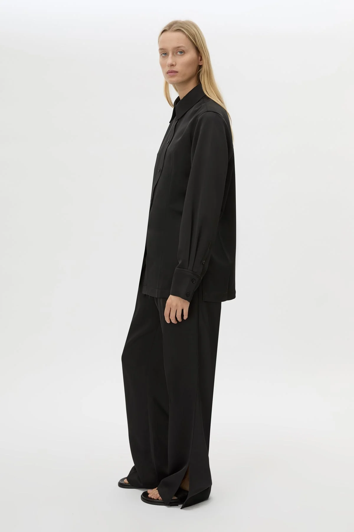 Ground Satin Long Sleeve Shirt - Image 3