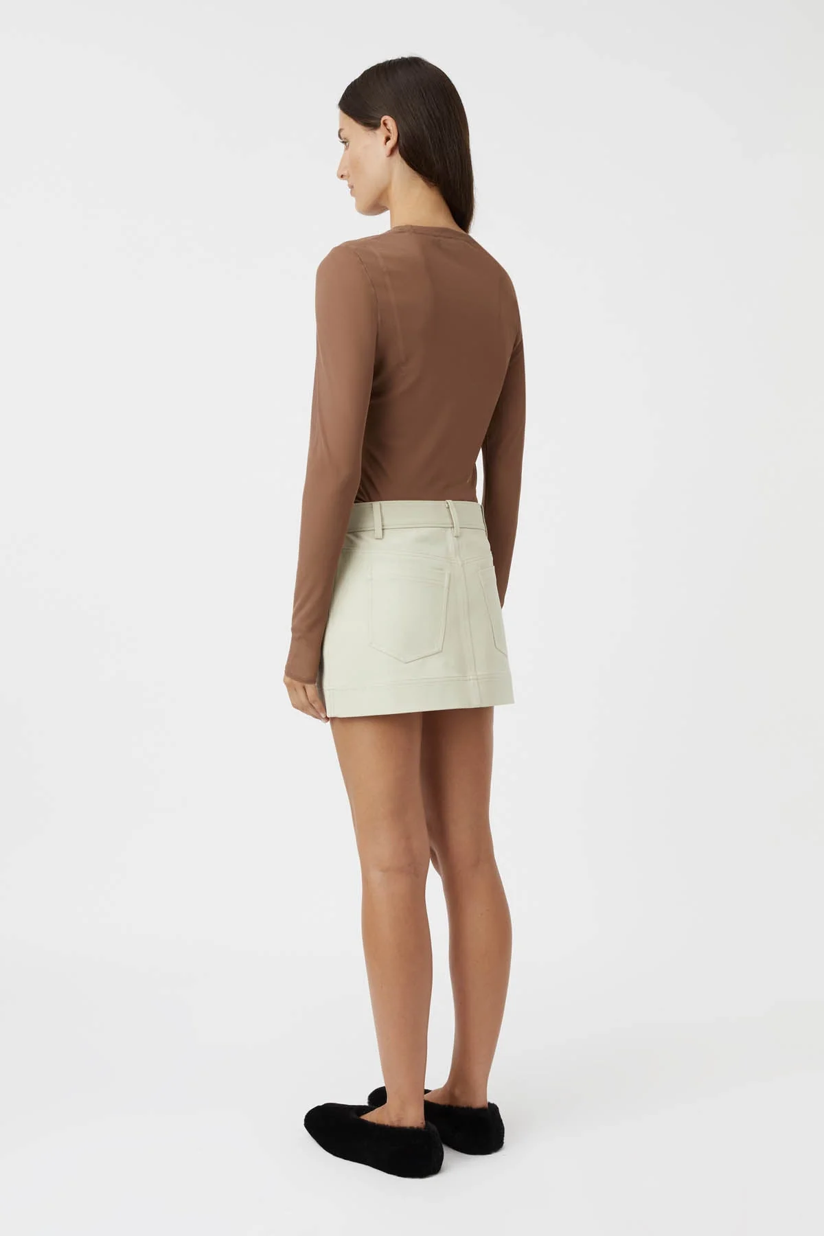 Hadley Coated Cotton Skirt - Image 5