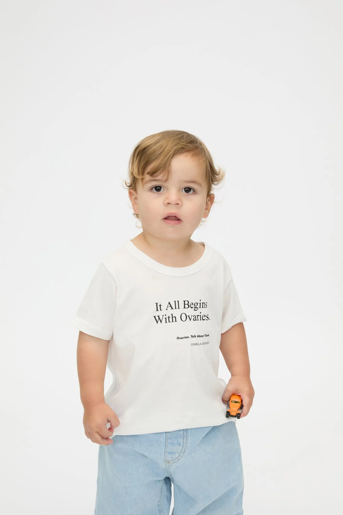It All Begins With Ovaries Kids Tee - Image 7
