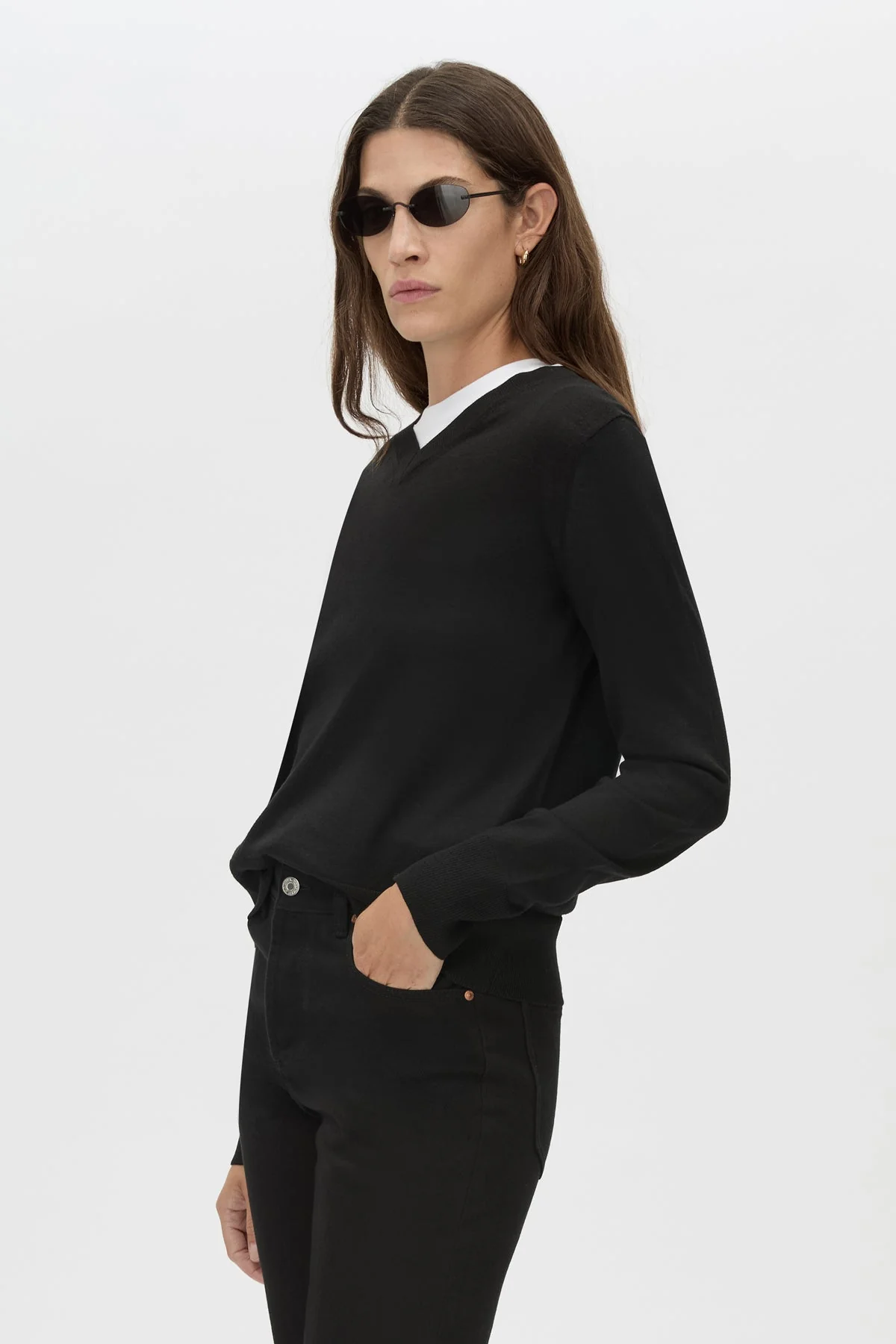 Leona Knit V Neck Sweater - Image 2