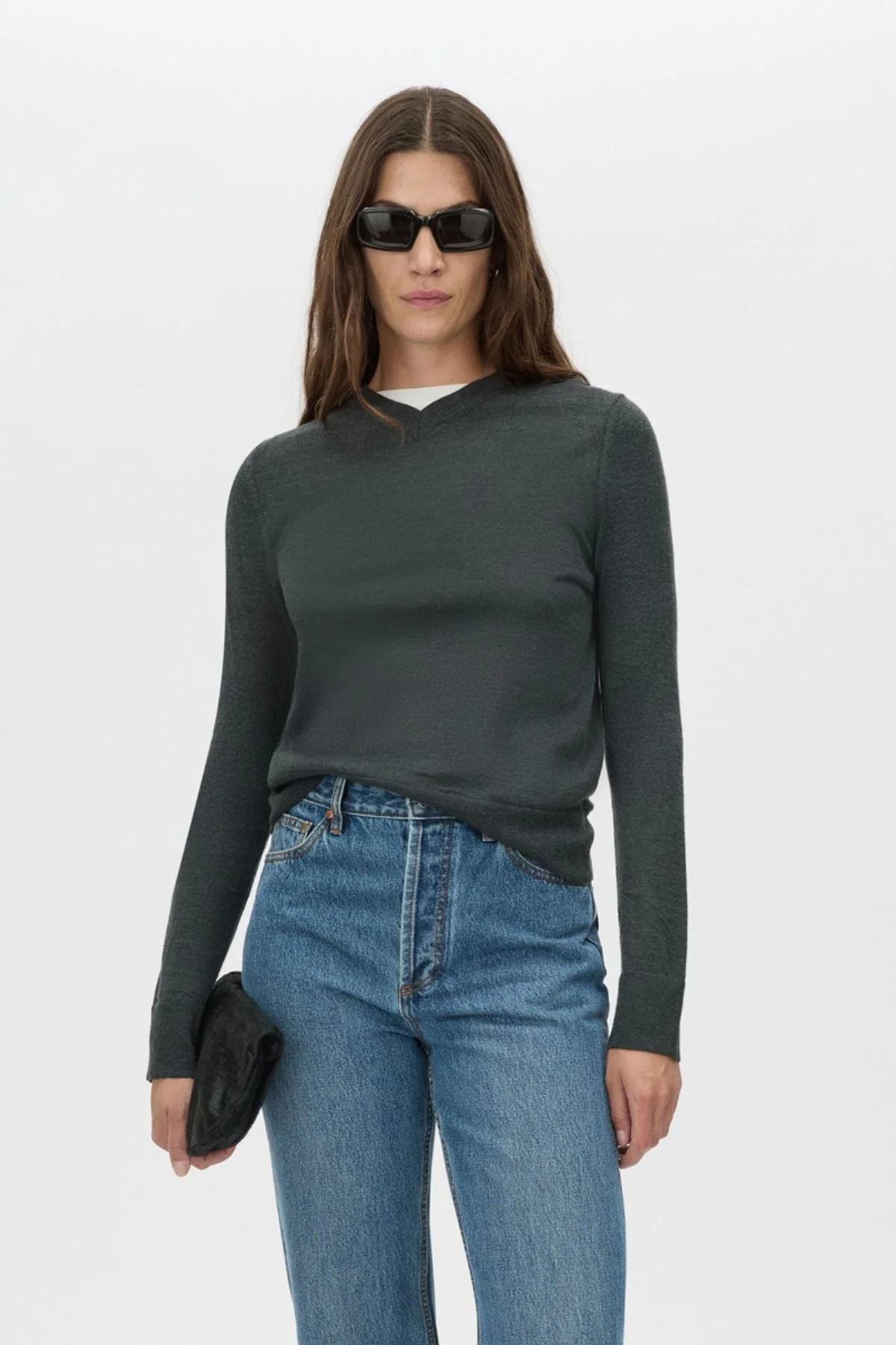 Leona Knit V Neck Sweater - Image 2