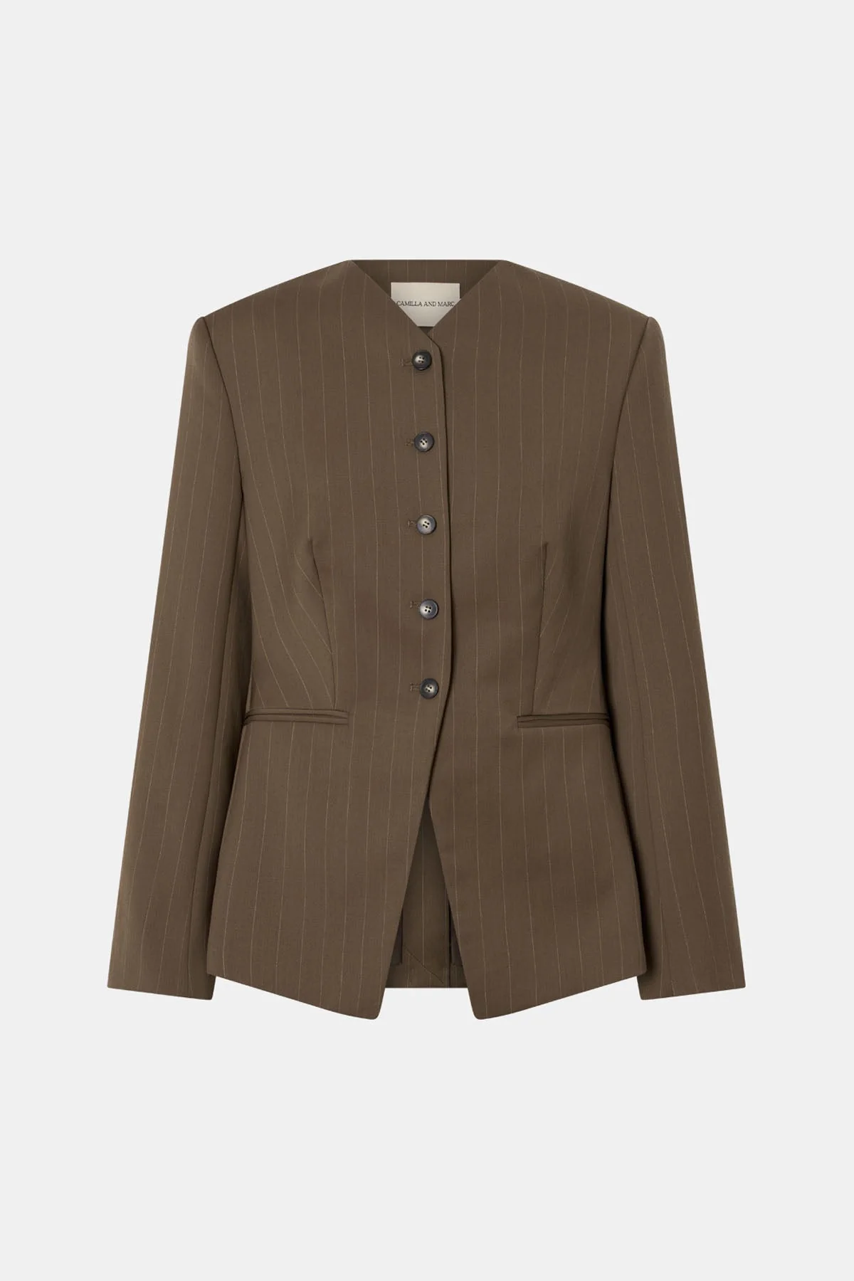 Maxim Fitted Collarless Blazer - Image 6