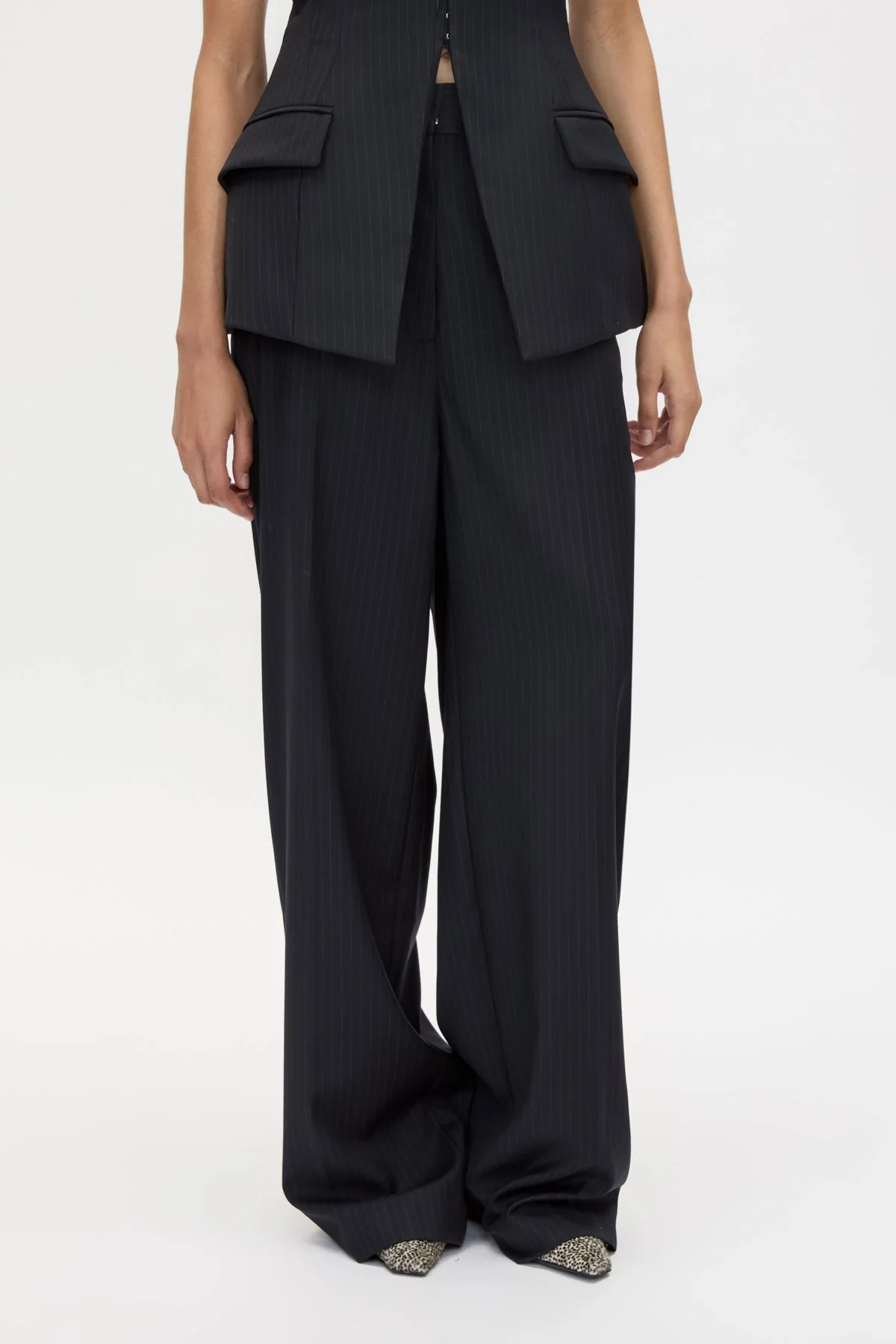 Orban Mid Rise Wide Leg Pant - Image 2