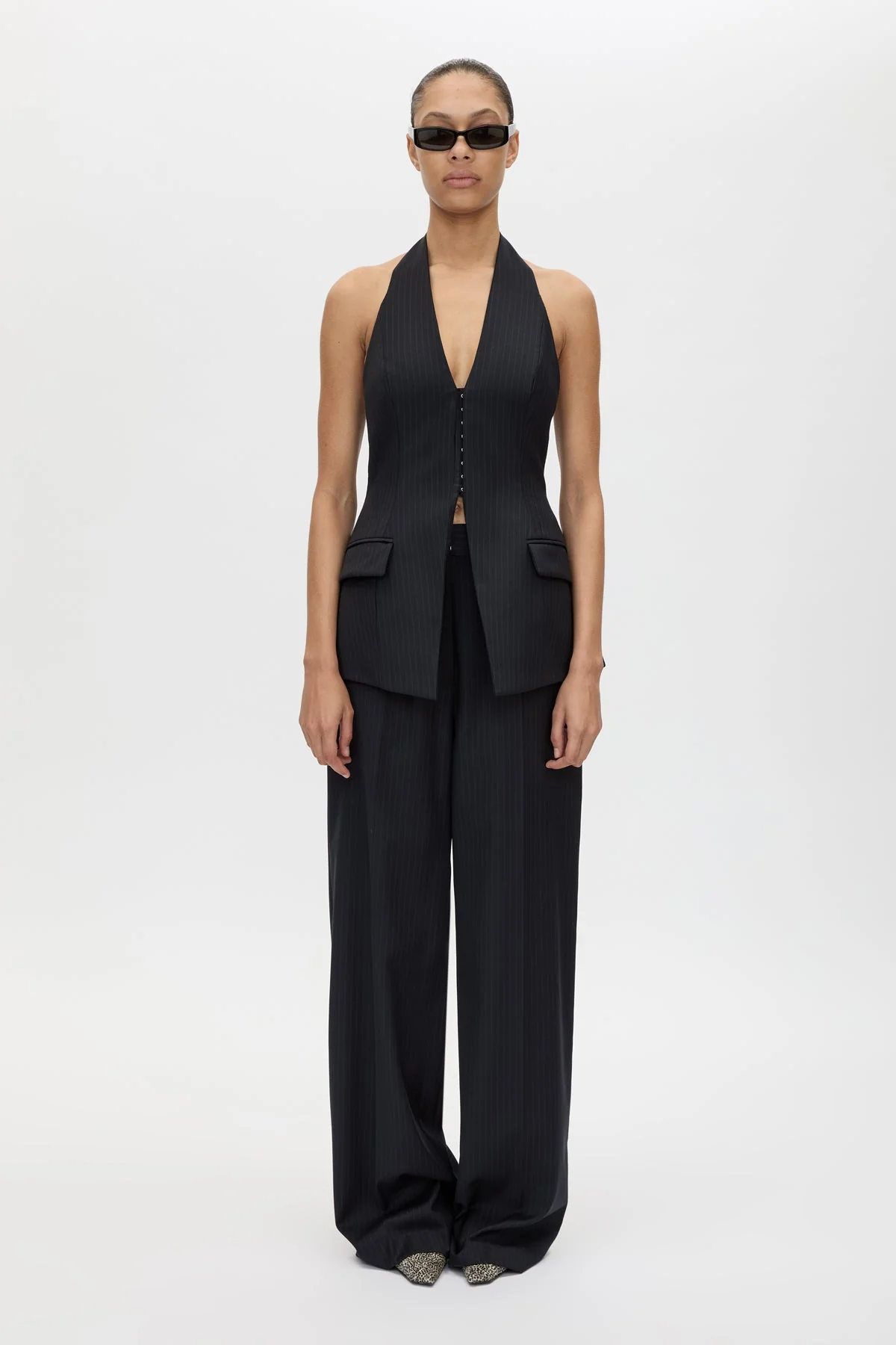 Orban Mid Rise Wide Leg Pant - Image 4