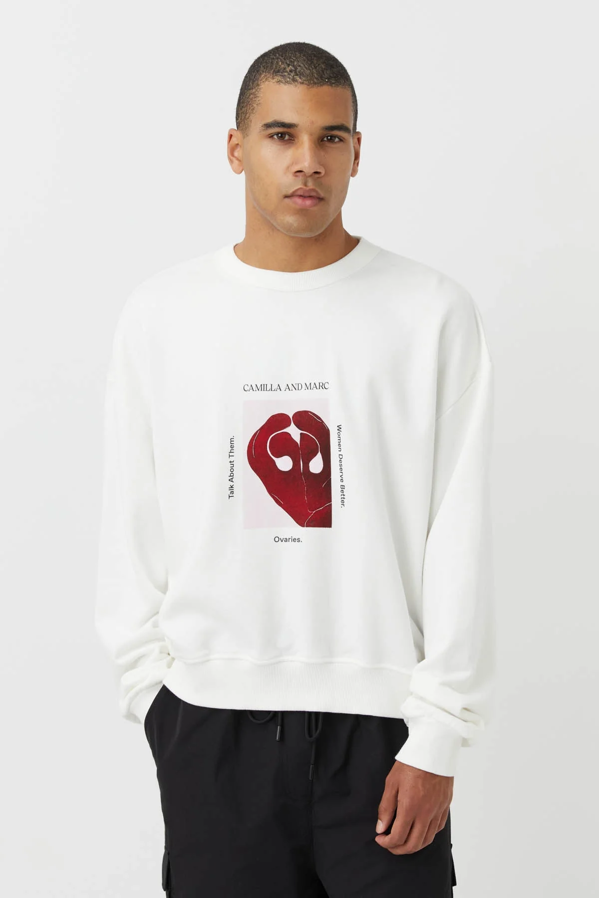 Ovarian Cancer Unisex Art Sweater - Image 3