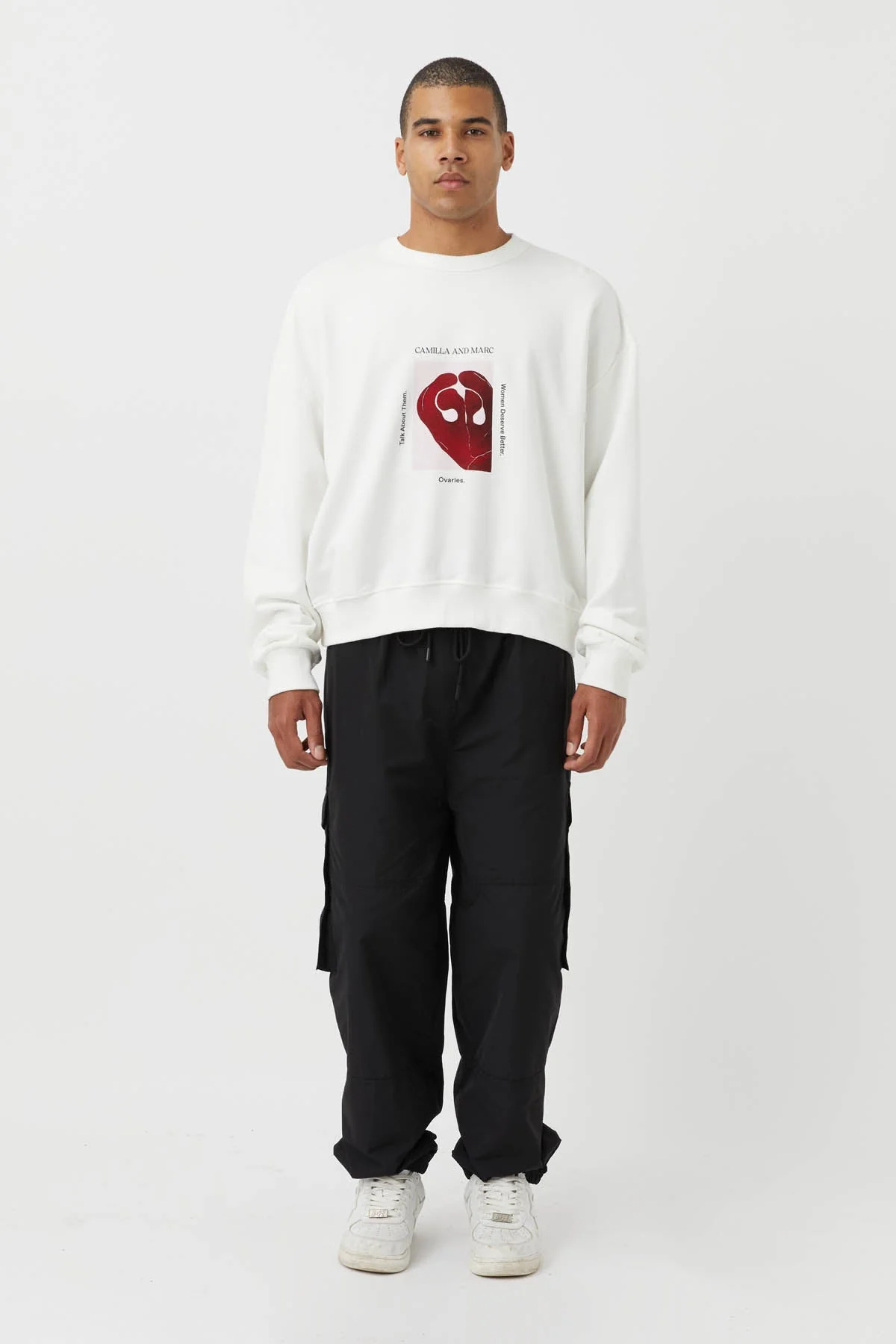 Ovarian Cancer Unisex Art Sweater - Image 4