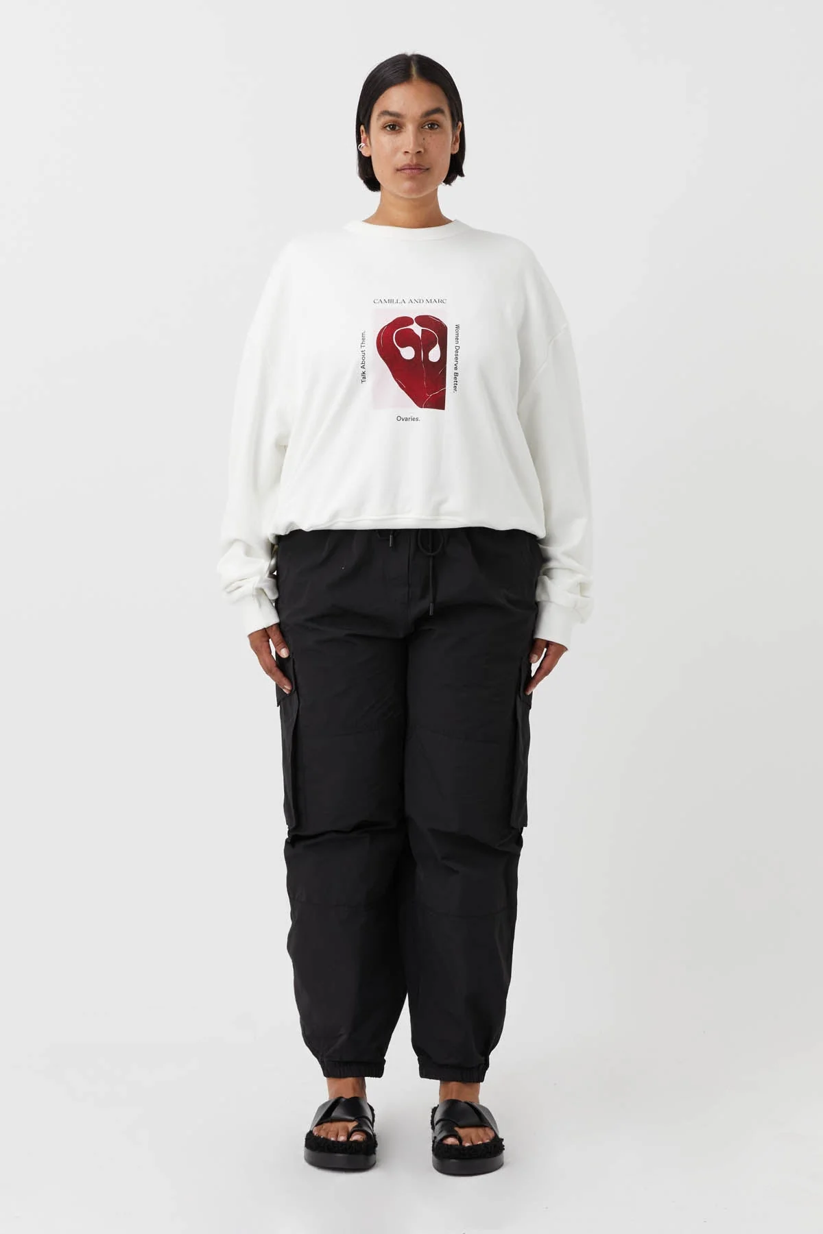 Ovarian Cancer Unisex Art Sweater - Image 5