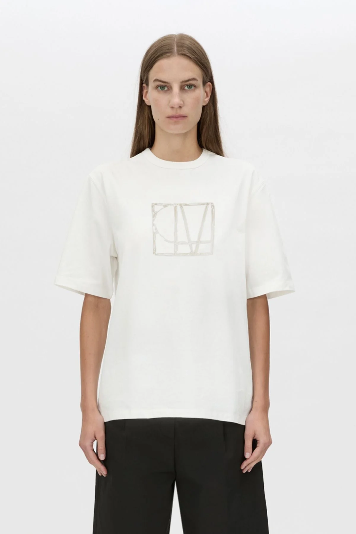 Patina Front Monogram Tee - Image 2