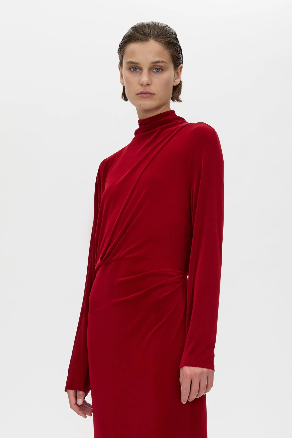 Ravine Draped Sleeve Dress - Image 2