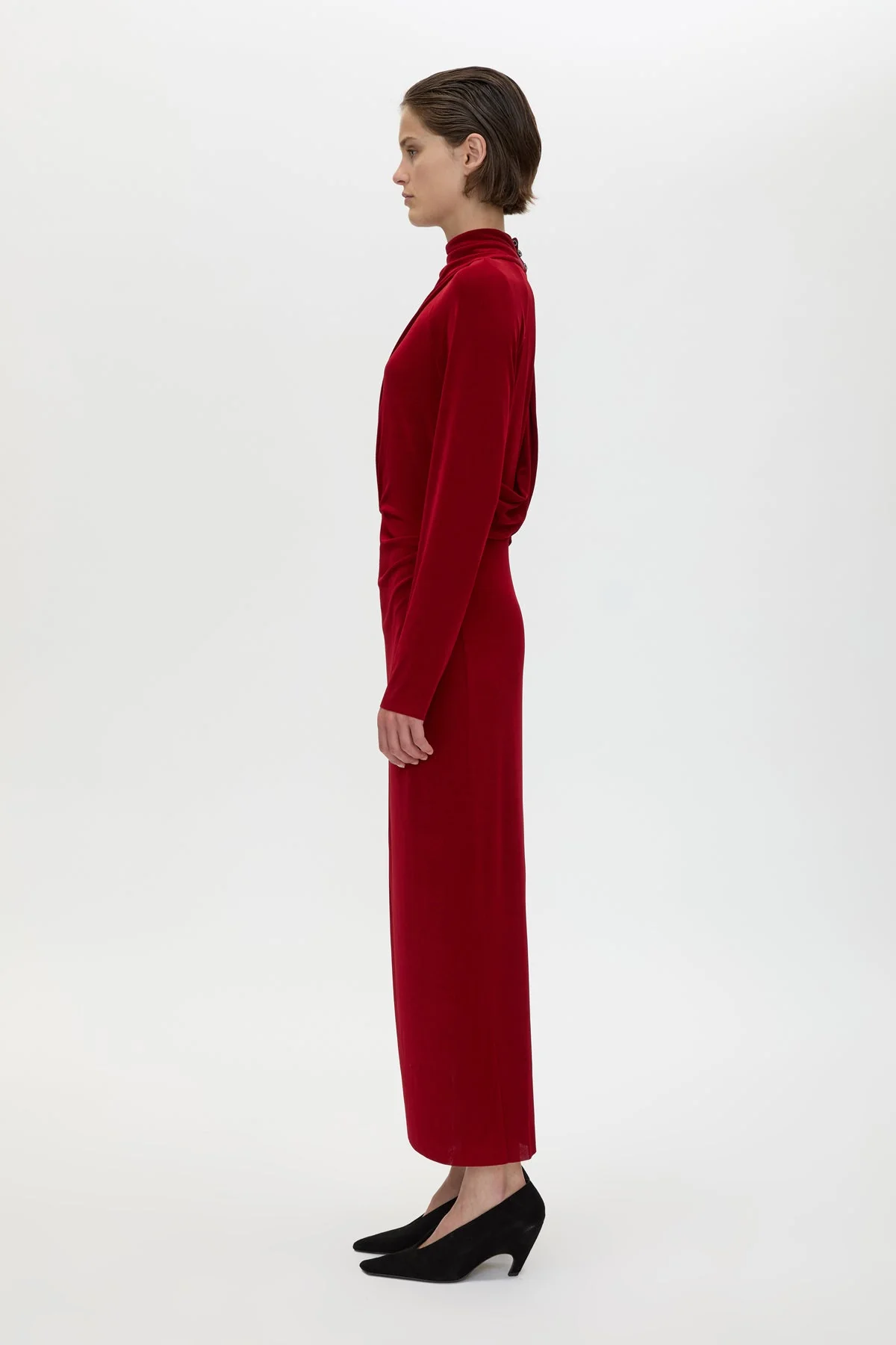 Ravine Draped Sleeve Dress - Image 4