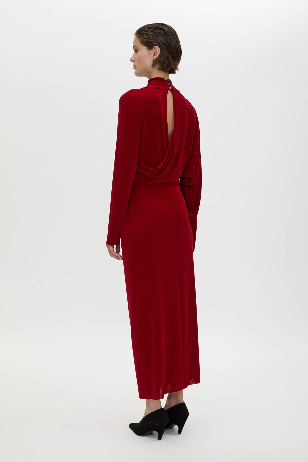Ravine Draped Sleeve Dress - Image 5