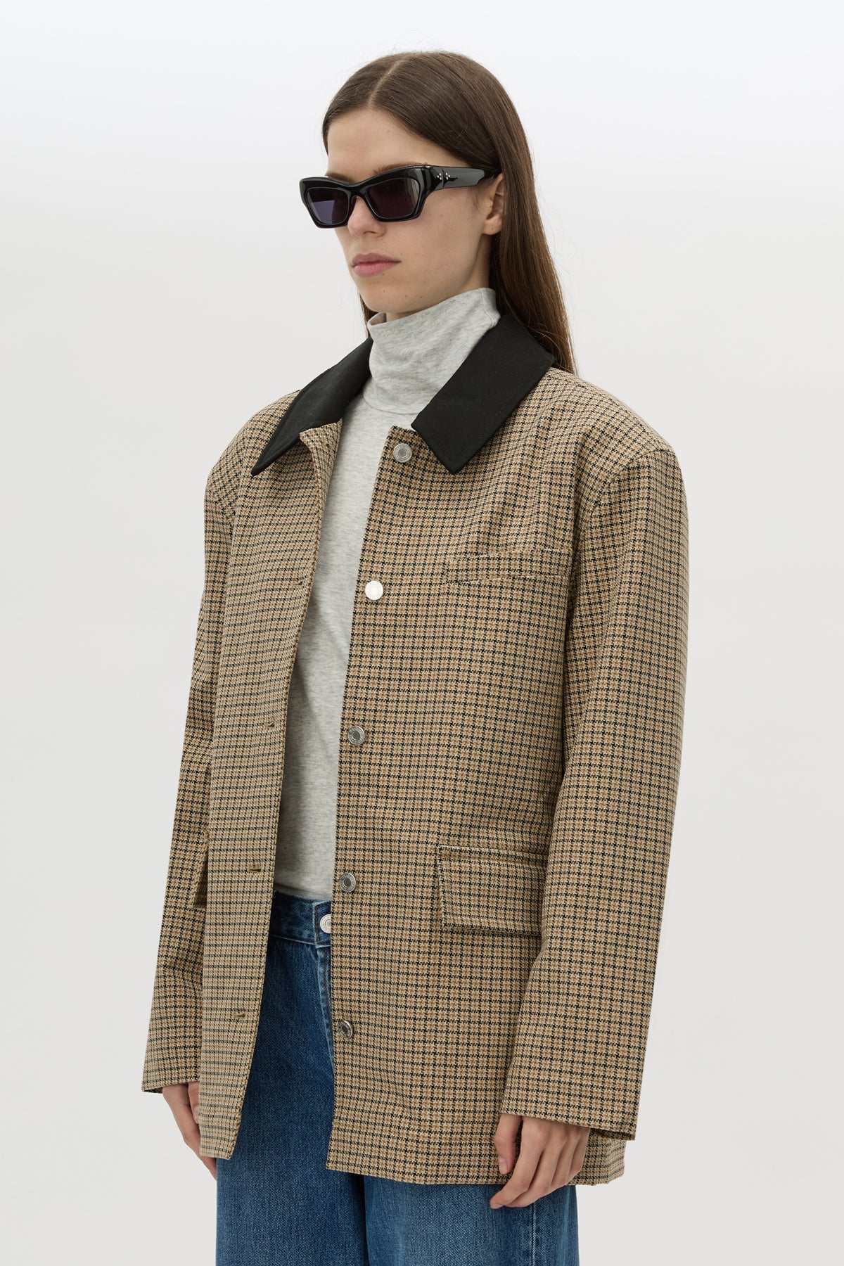 Sage Check Jacket - Image 2