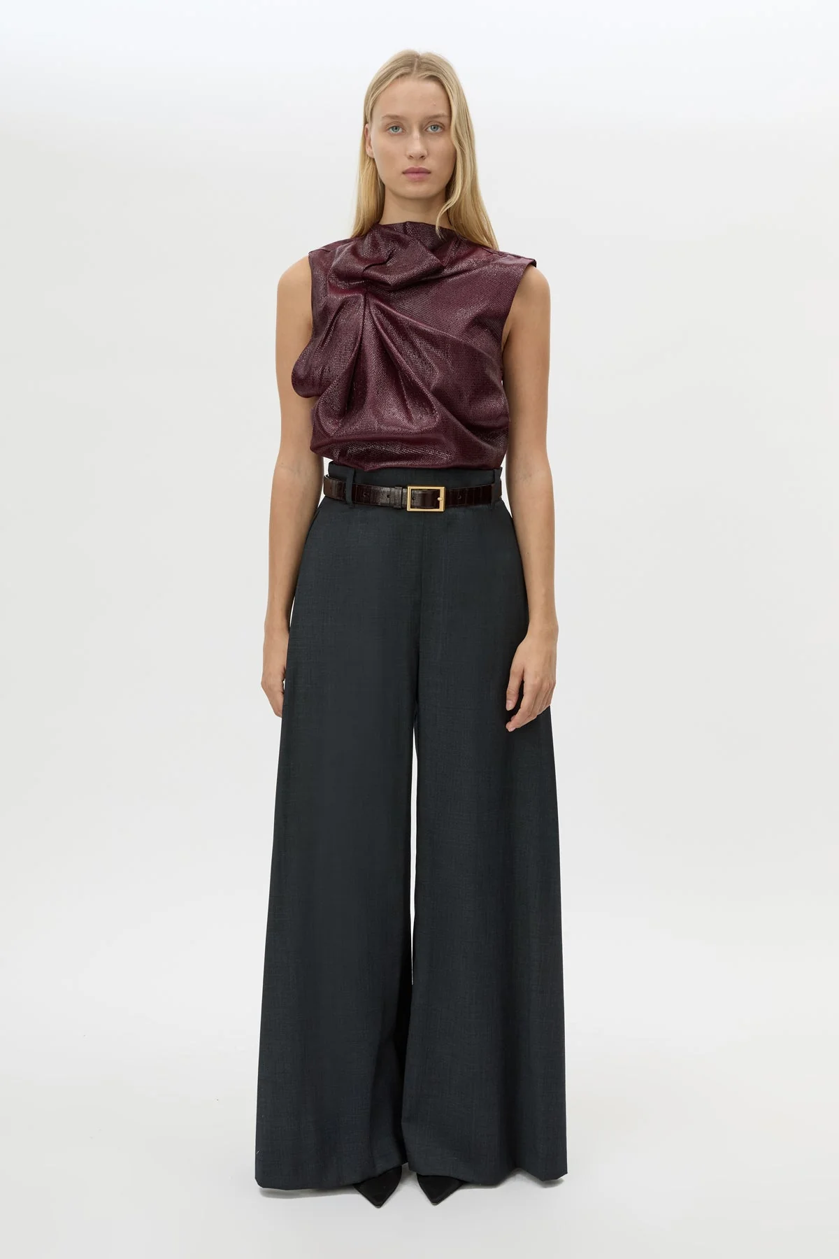 Sana Drape Tailored Top - Image 3