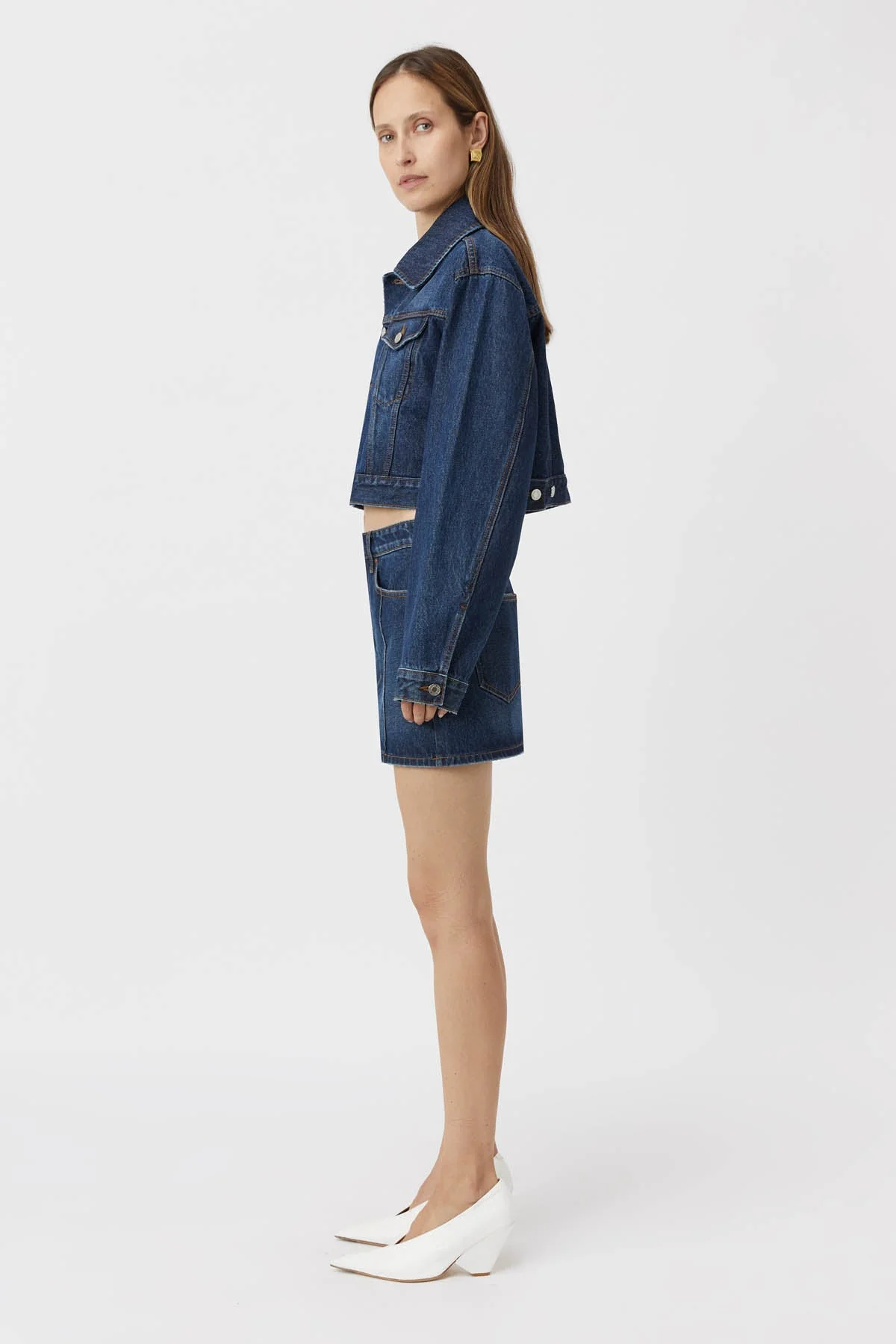 Stevie Denim Mini Skirt - Image 3