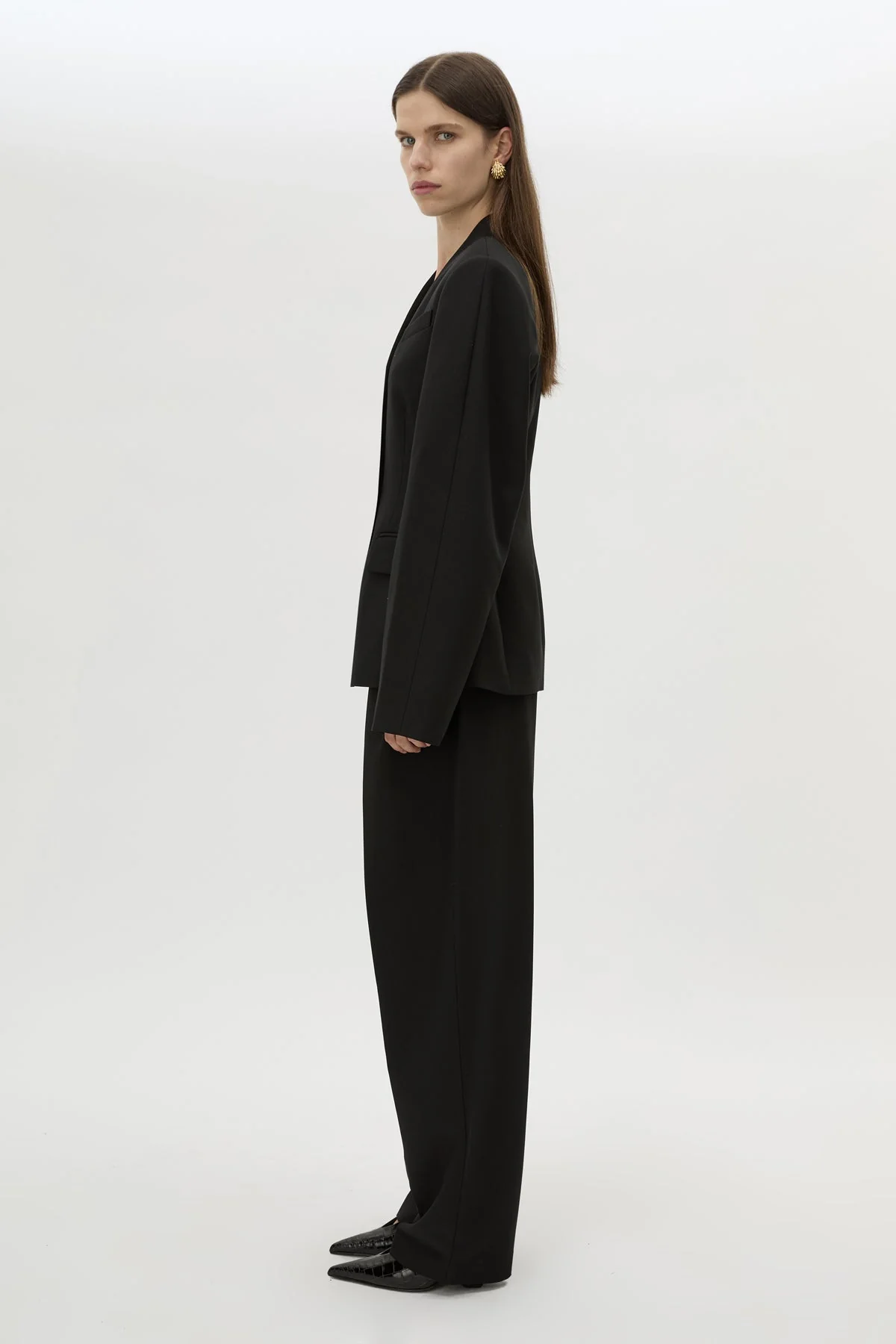 Tala Fitted Collarless Blazer - Image 5